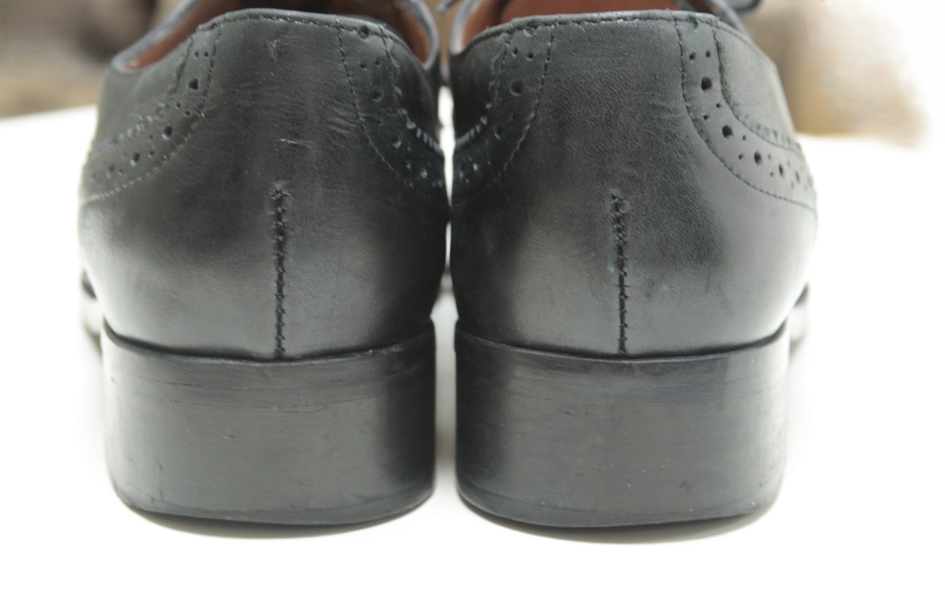 Pied à Terre black leather brogues Size 6 - KingsRoad1990