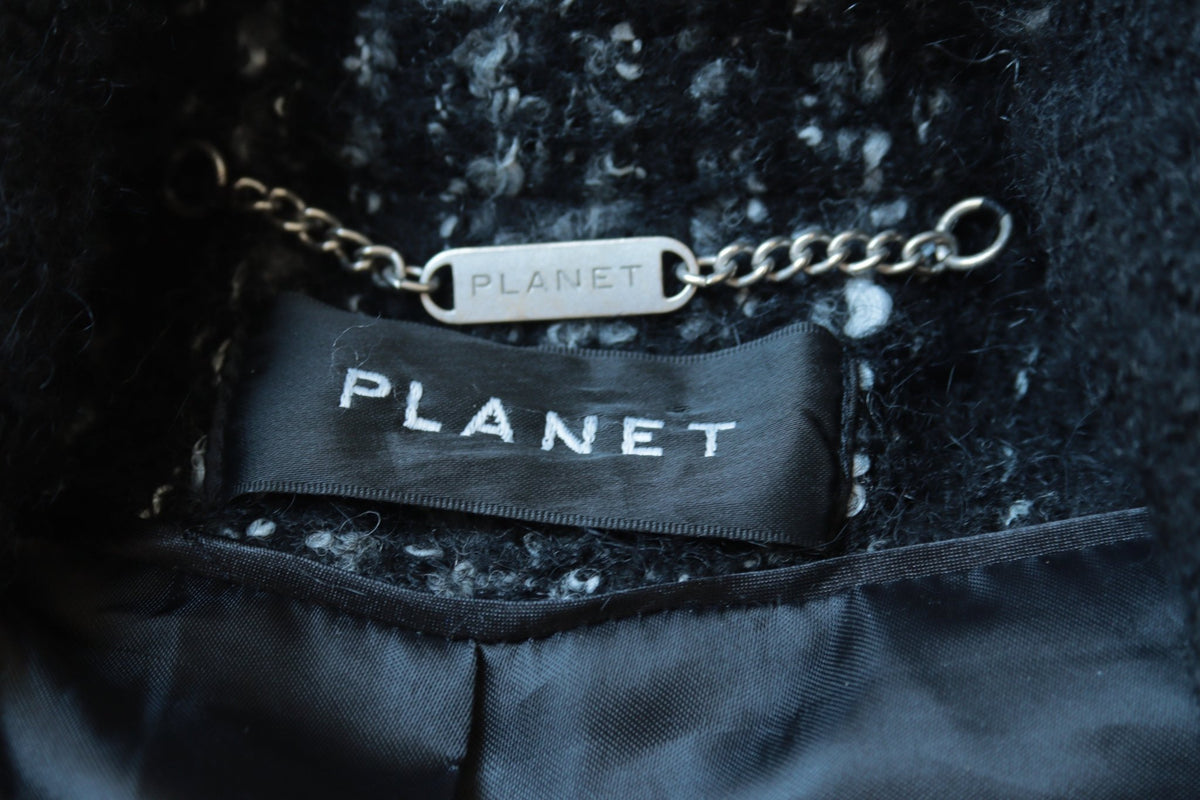 Planet black checked jacket Size 8 - KingsRoad1990