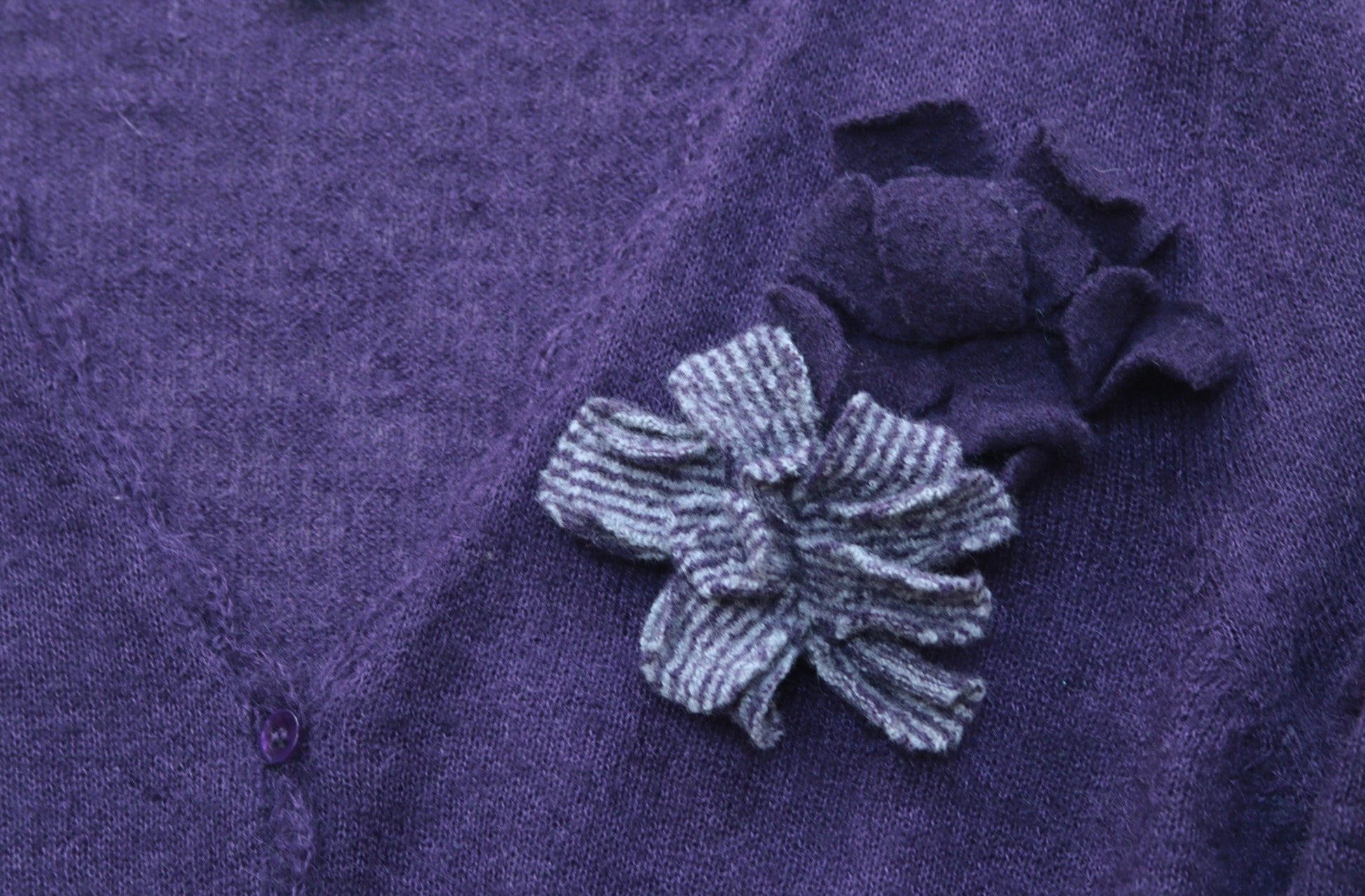 Monsoon purple cardigan with mohair Size 10 - KingsRoad1990