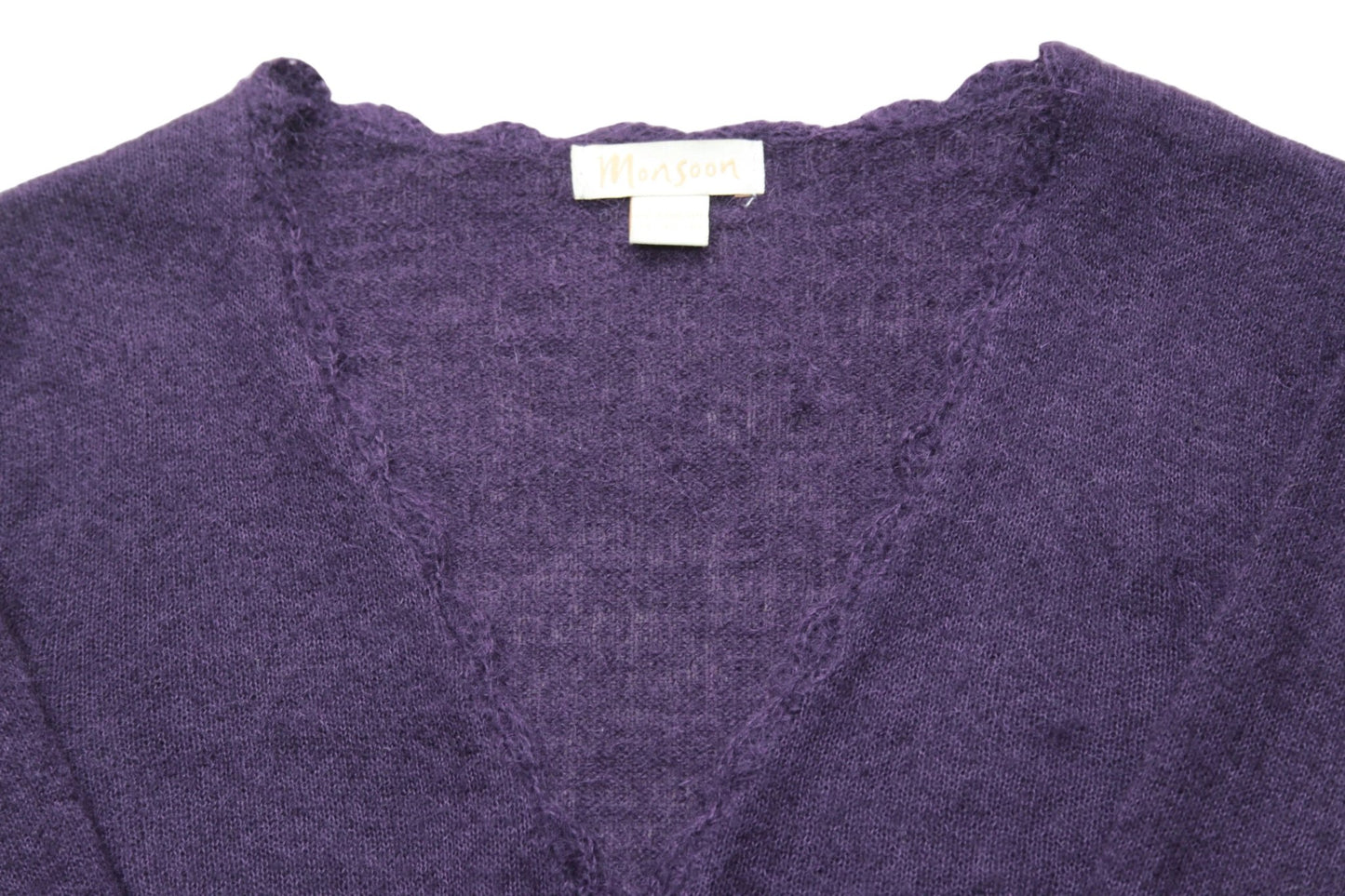Monsoon purple cardigan with mohair Size 10 - KingsRoad1990