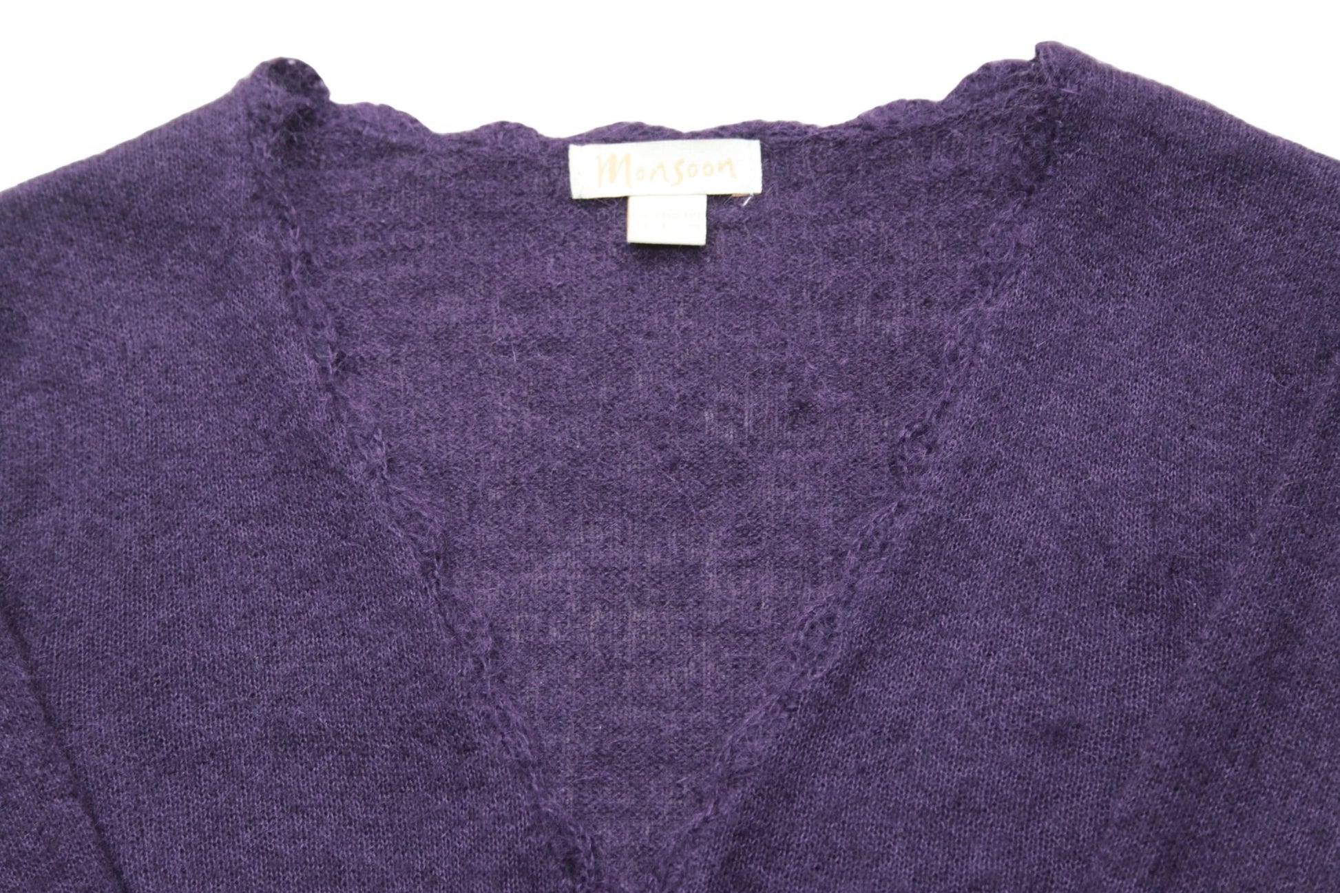 Monsoon purple cardigan with mohair Size 10 - KingsRoad1990