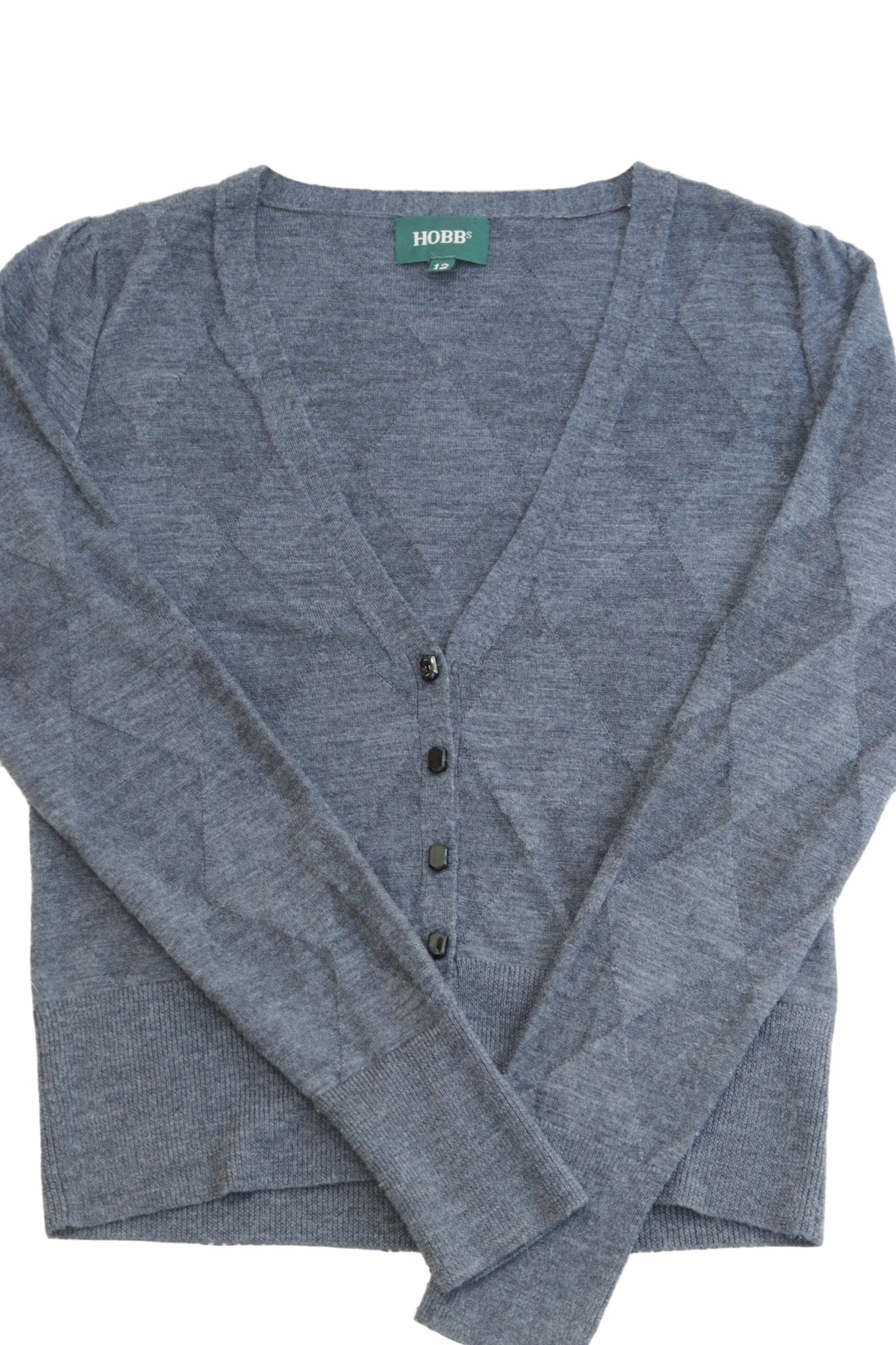 Hobbs grey wool cardigan Size 8 - KingsRoad1990
