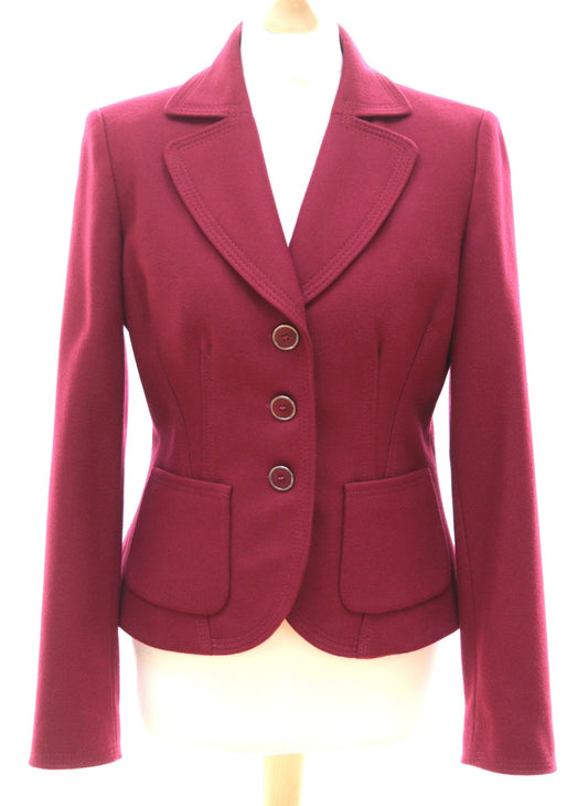 Caractère berry red - pink blazer Size 12 - KingsRoad1990