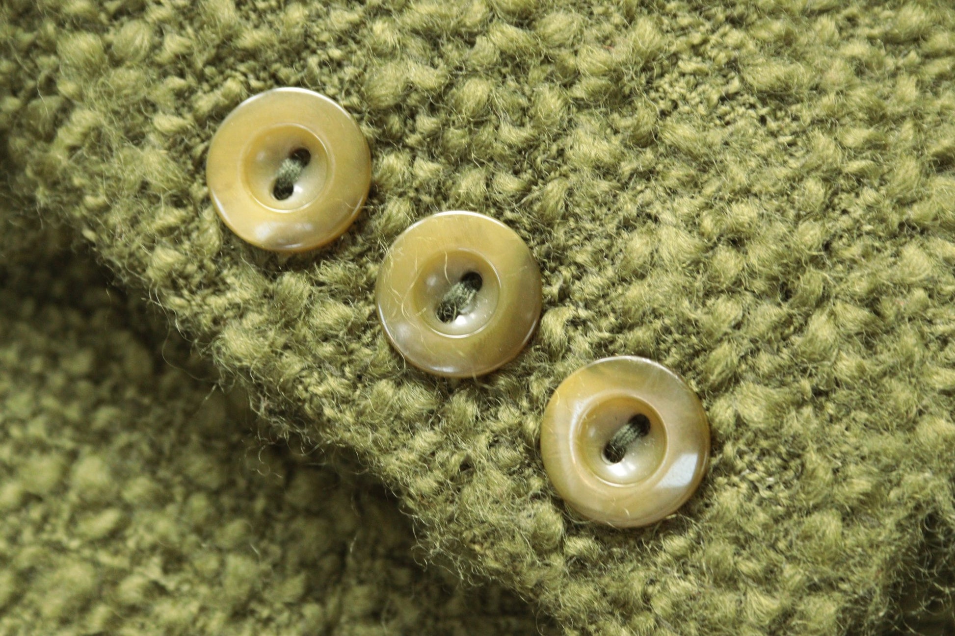 Marilyn Anselm for Hobbs deep apple green boucle wool jacket Size 10 - KingsRoad1990