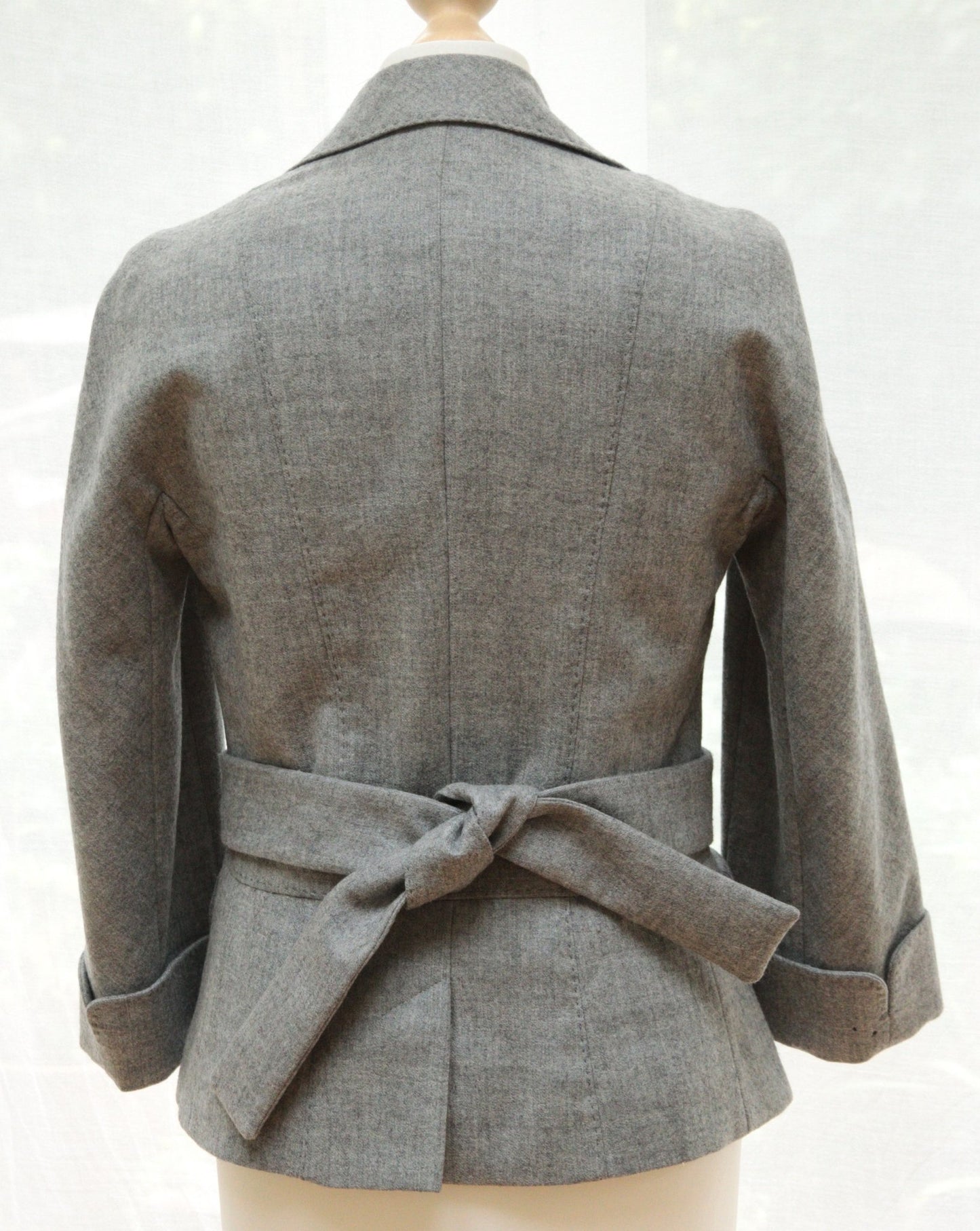Whistles grey 3/4 - sleeve jacket Size 10 - KingsRoad1990