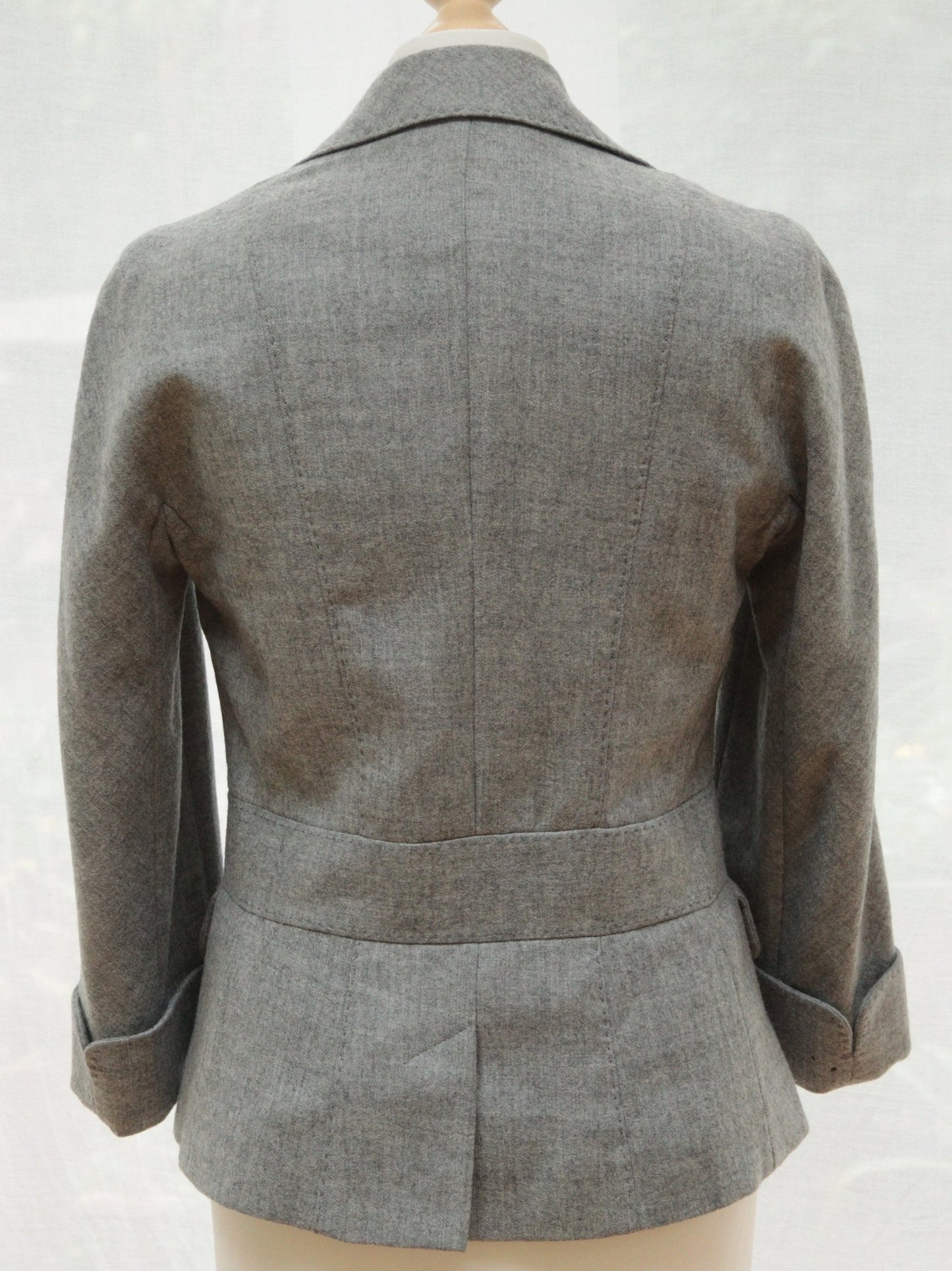 Whistles grey 3/4 - sleeve jacket Size 10 - KingsRoad1990