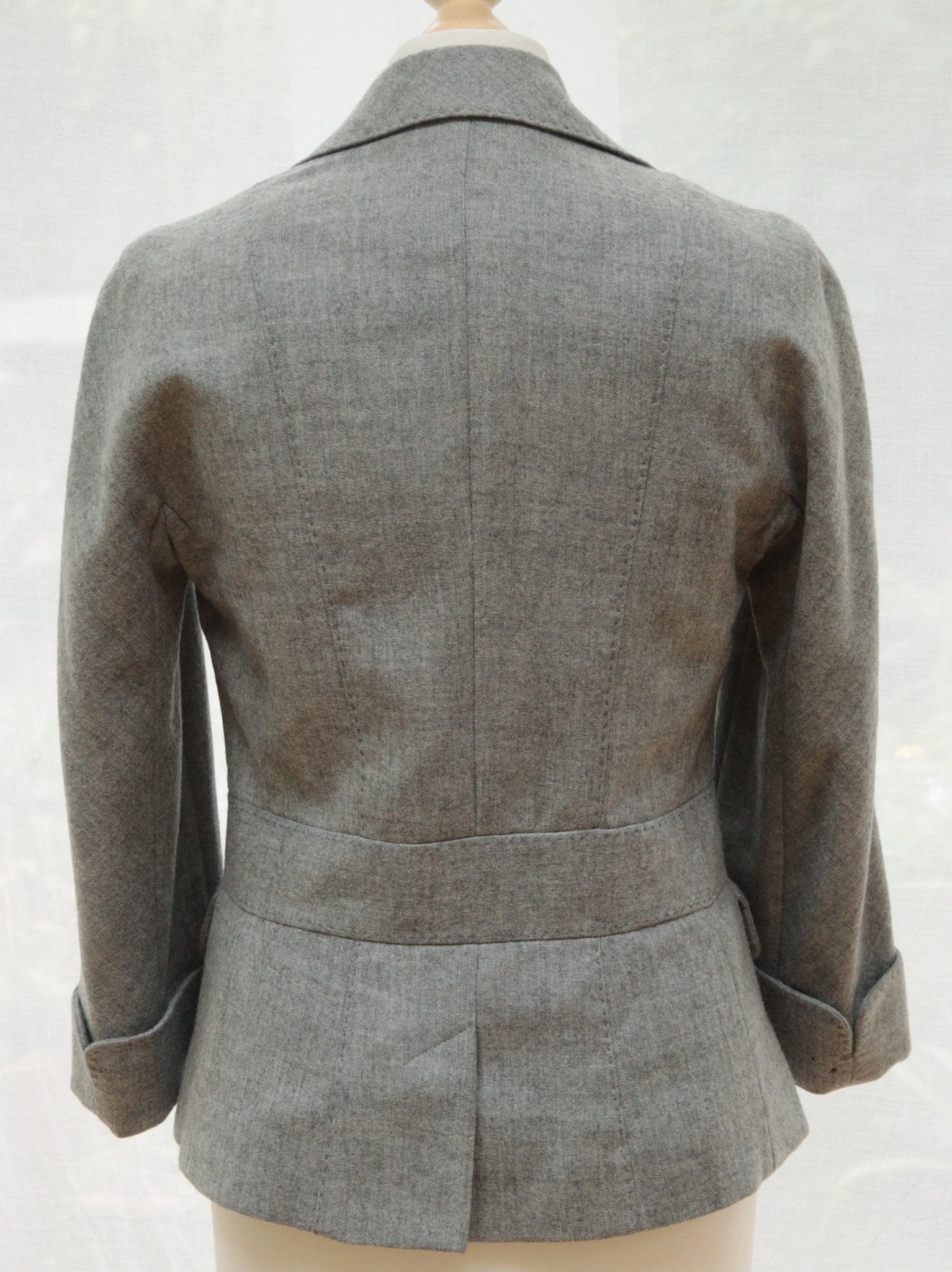 Whistles grey 3/4 - sleeve jacket Size 10 - KingsRoad1990