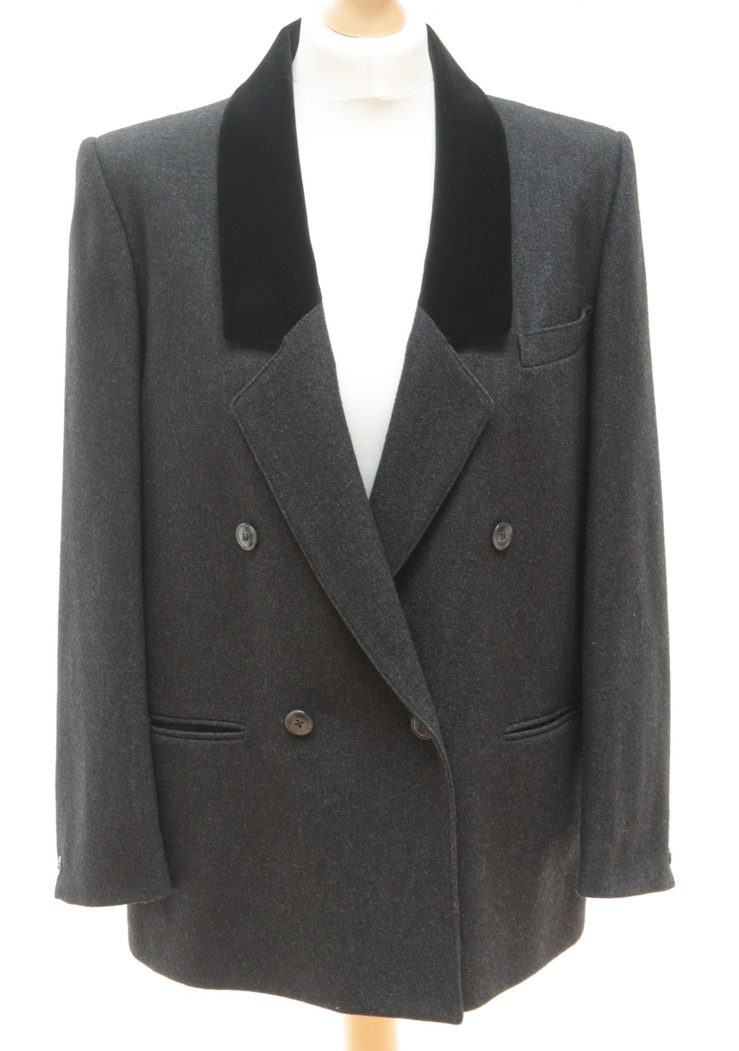 Planet charcoal grey wool blazer Size UK 12 - KingsRoad1990