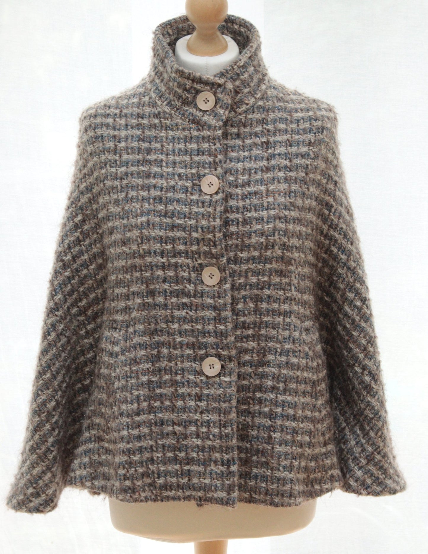 Monsoon wool blend tweed poncho Size 8 - KingsRoad1990