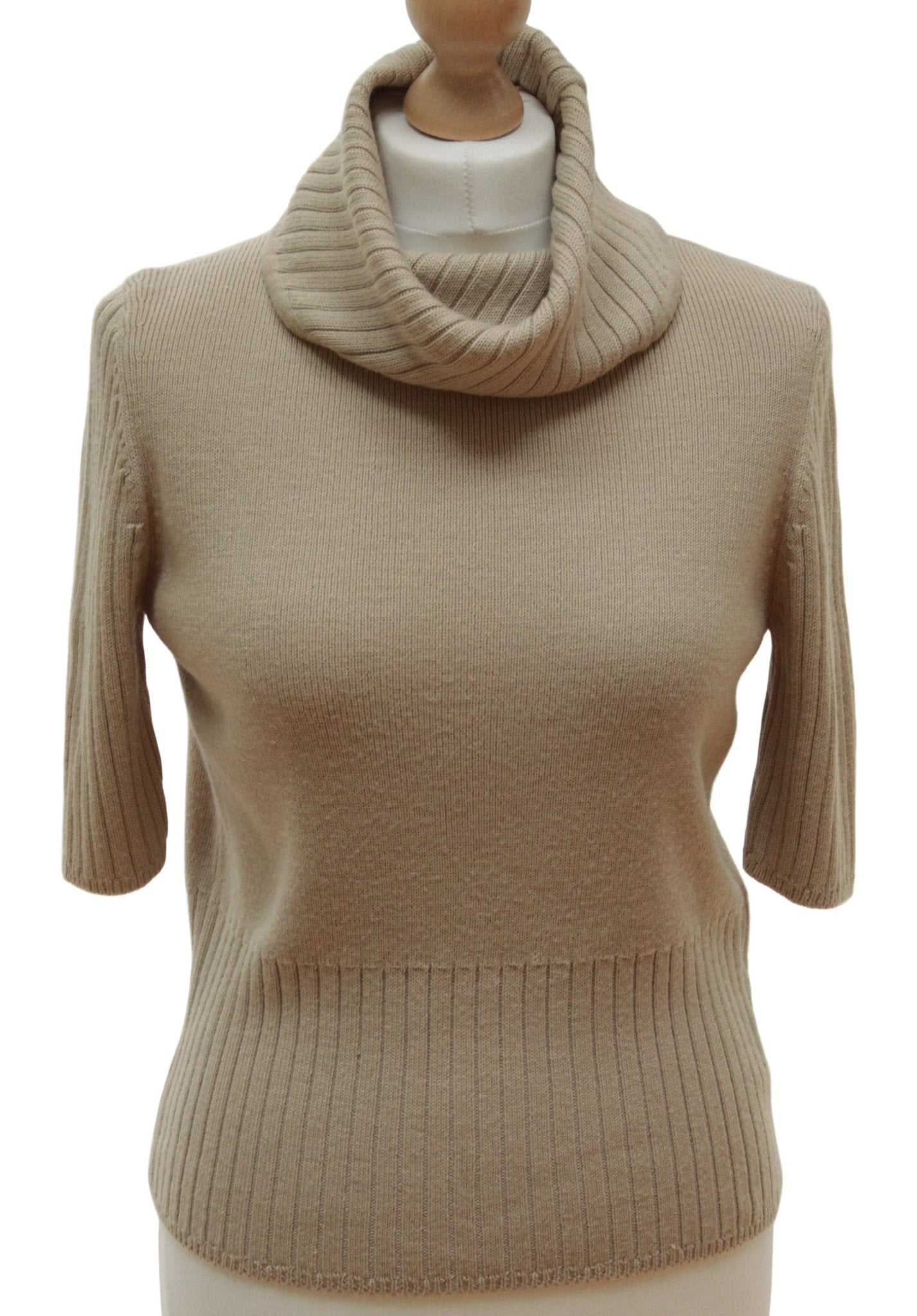 Planet beige short sleeve jumper Size 10 - KingsRoad1990