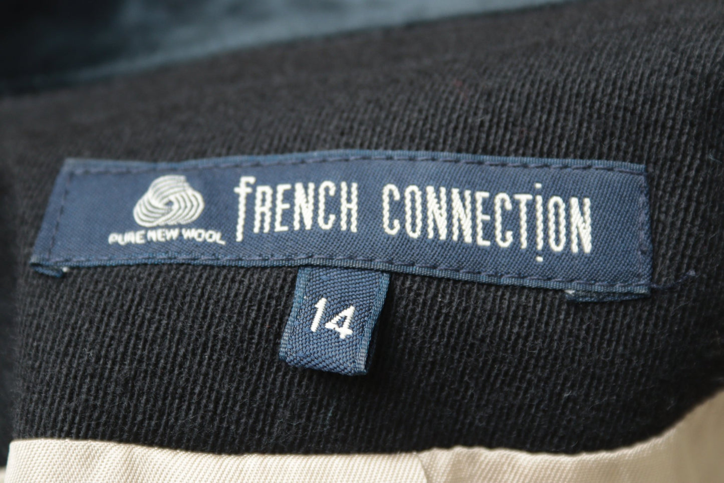 French Connection navy wool jacket Size 12 - KingsRoad1990