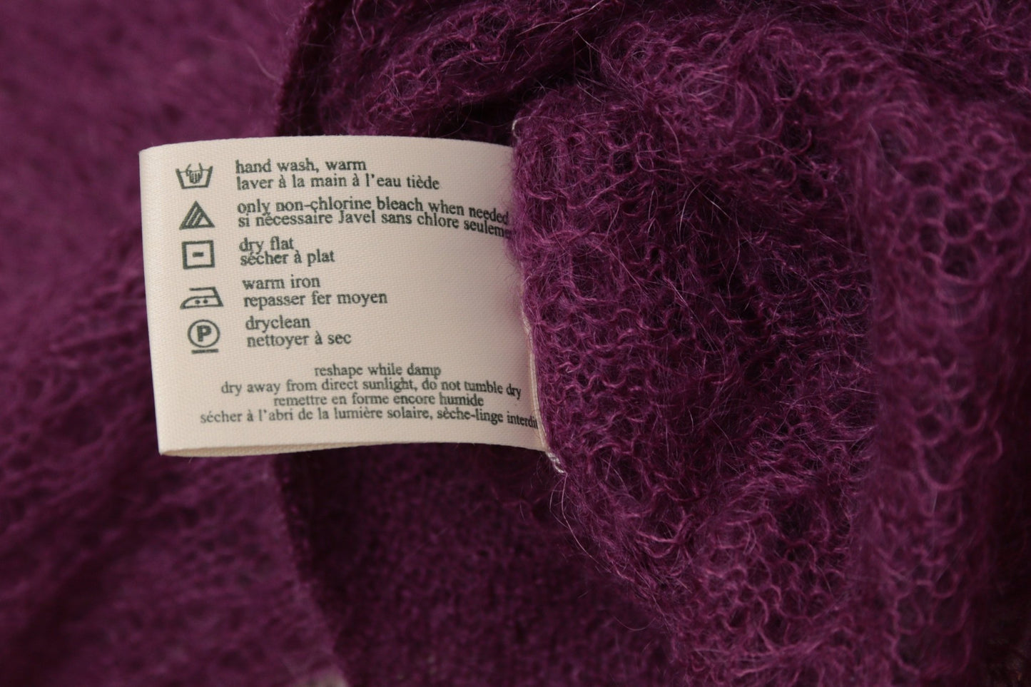 Laura Ashley cerise cardigan with mohair Size 10 - KingsRoad1990