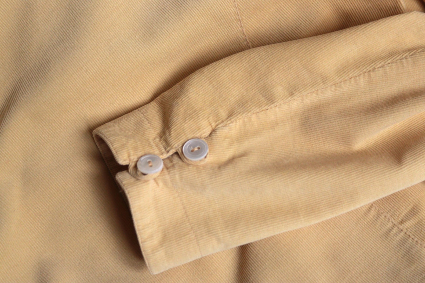 Laura Ashley yellow cord dress Size 12 (repaired) - KingsRoad1990