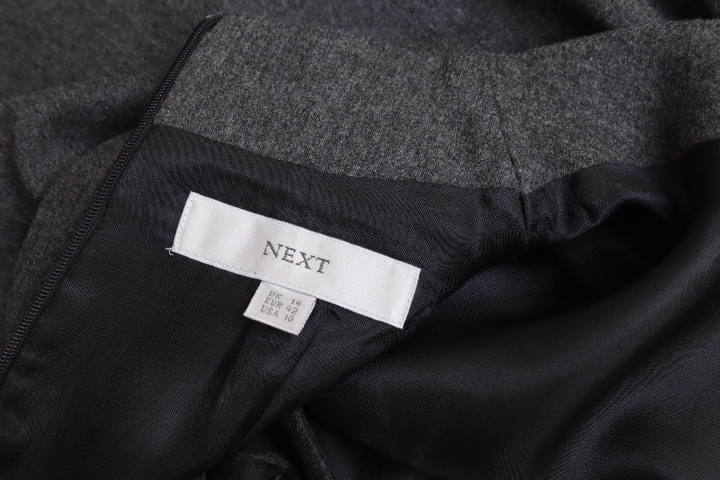 Next charcoal wool sleeveless top Size UK 12 - KingsRoad1990