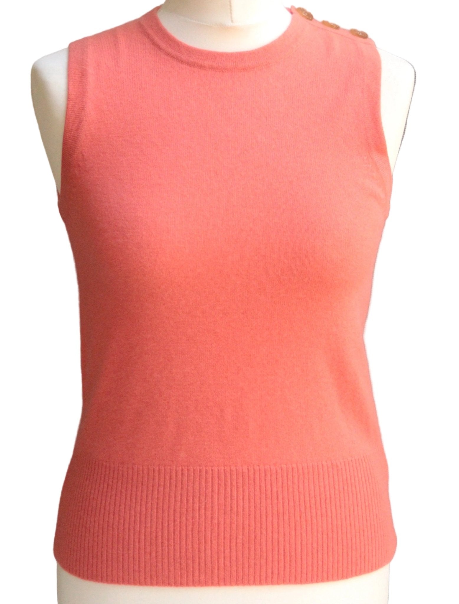 Episode coral cashmere sleeveless knit Size 10 - KingsRoad1990