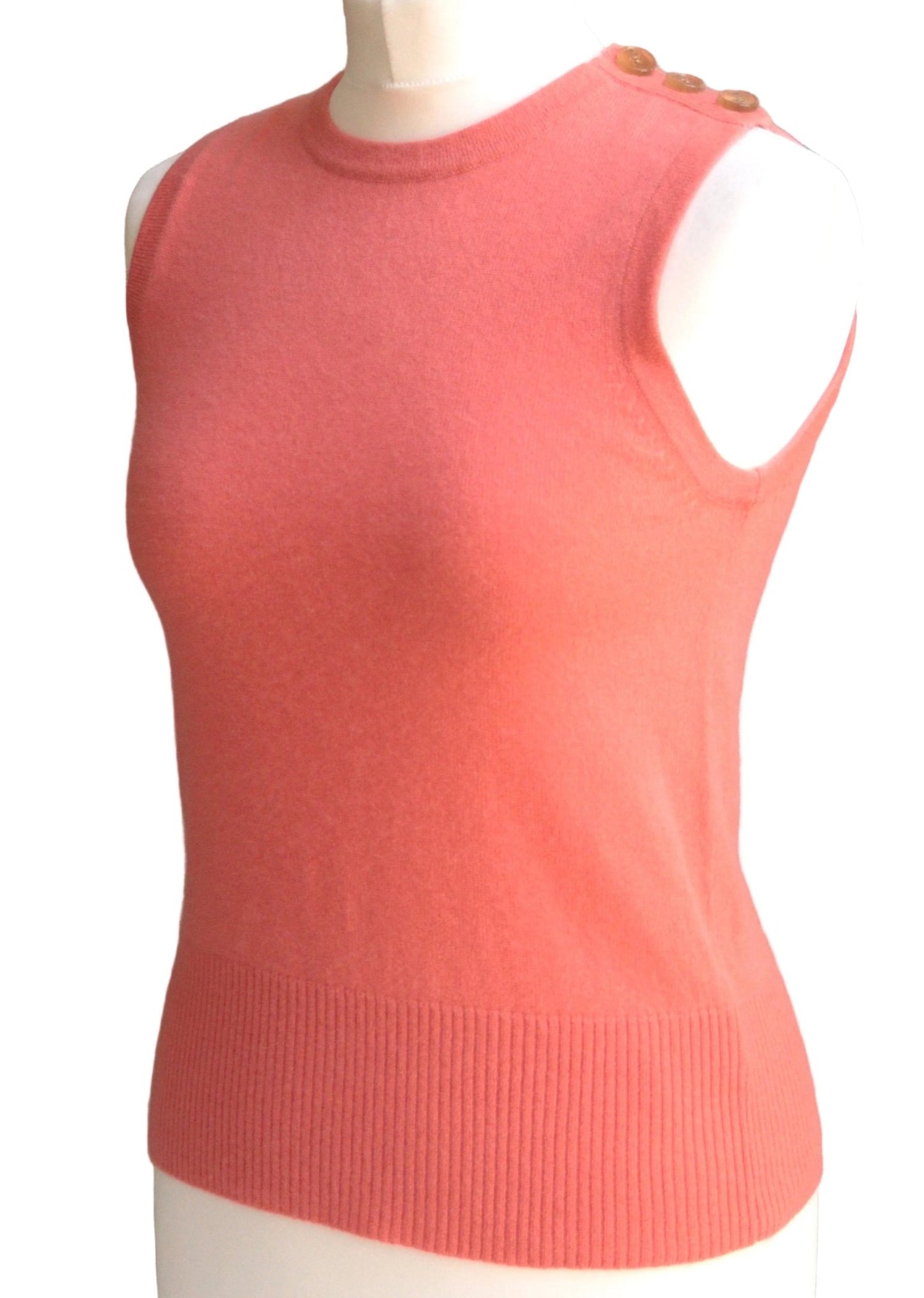 Episode coral cashmere sleeveless knit Size 10 - KingsRoad1990