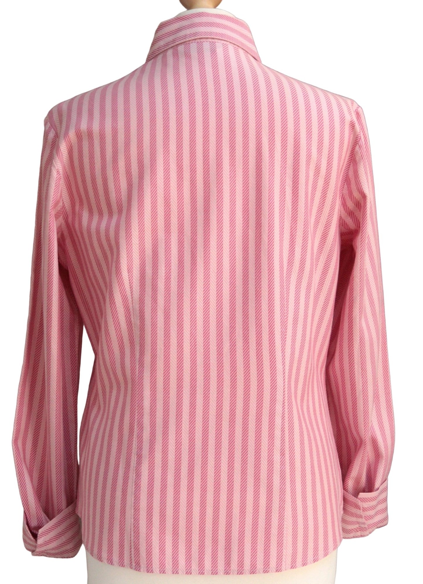 Next candy pink stripe cotton blouse Size 12 - KingsRoad1990