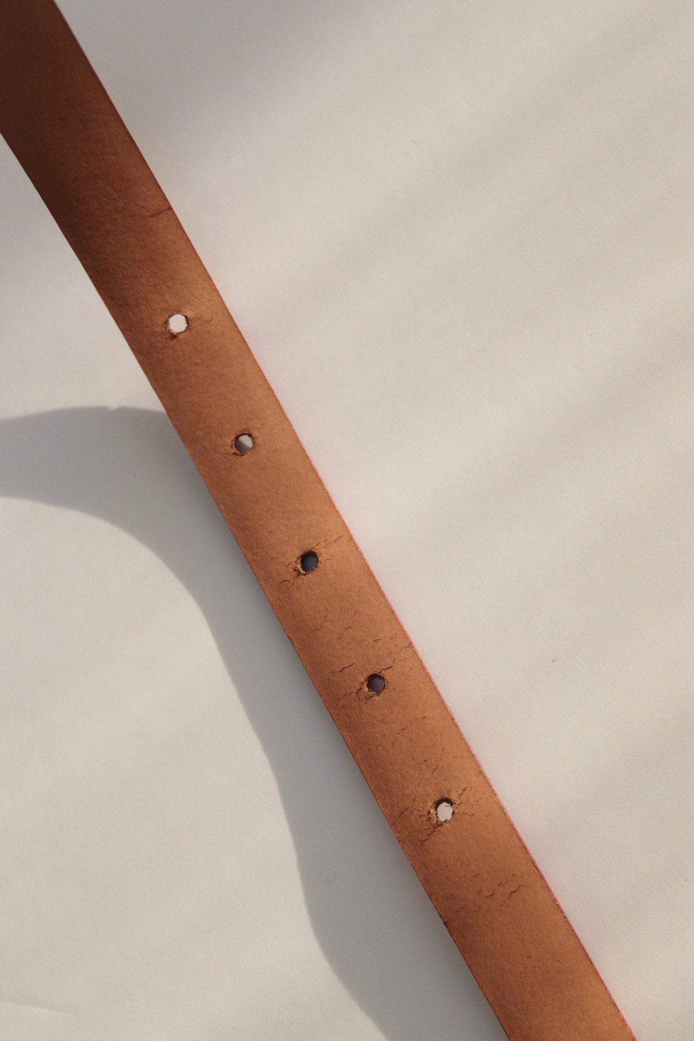 Caractère red leather belt Size UK L - KingsRoad1990