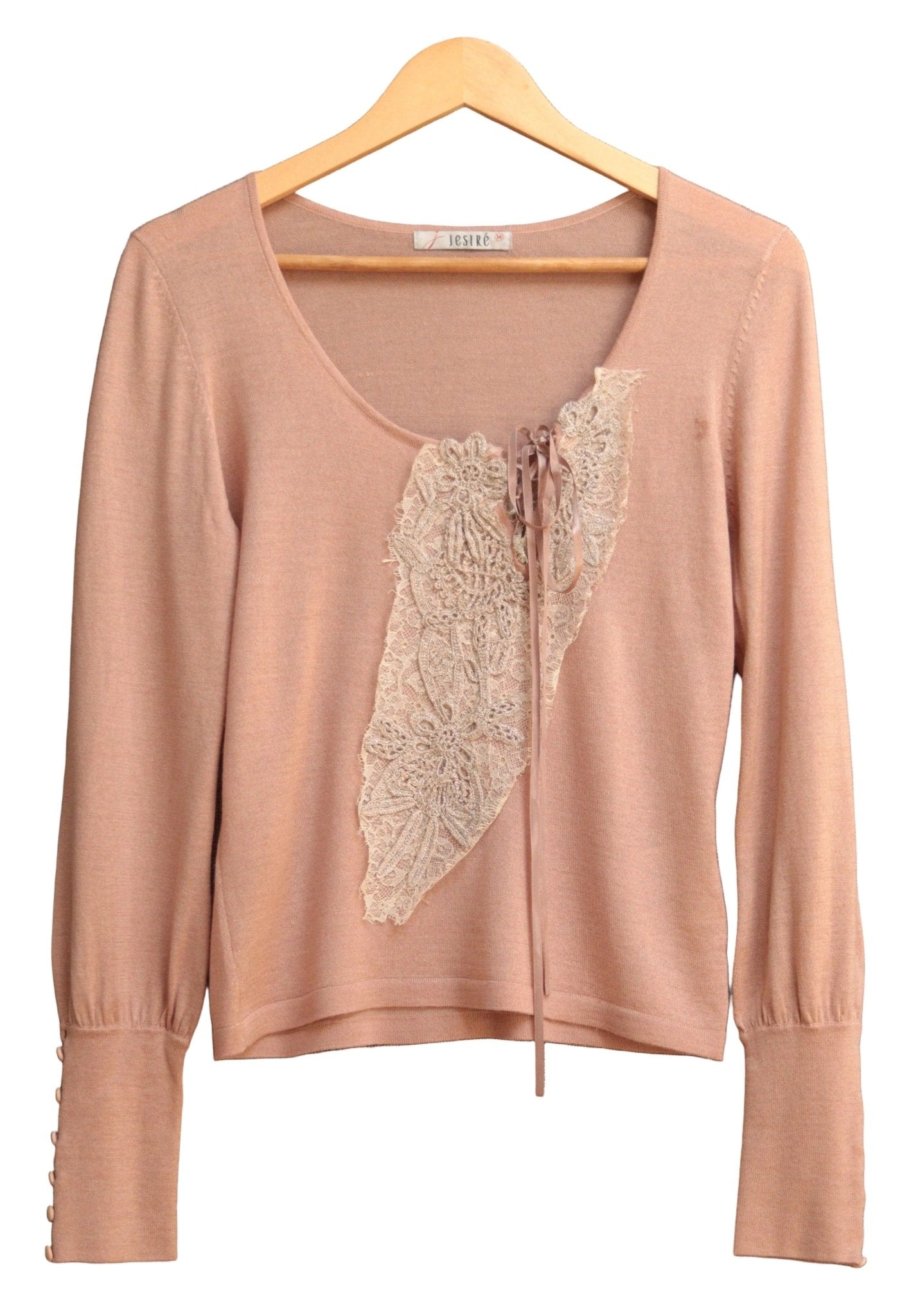 Jesiré pale coral fine knit top Size 12 - KingsRoad1990