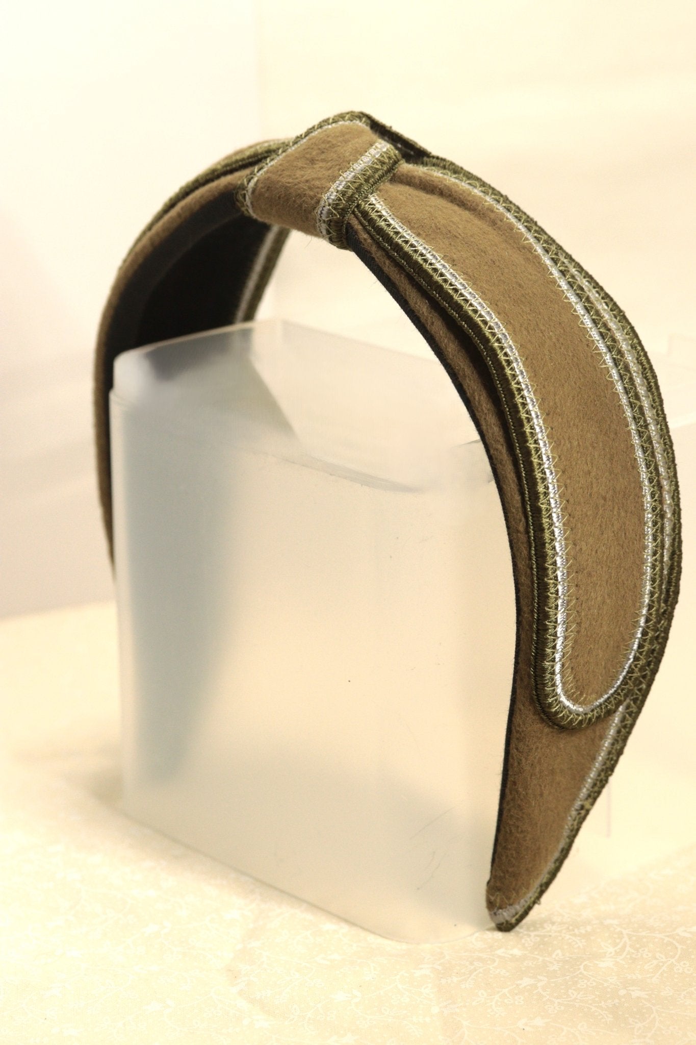 Jennifer Ouellette Olive Felt Knot Headband - KingsRoad1990