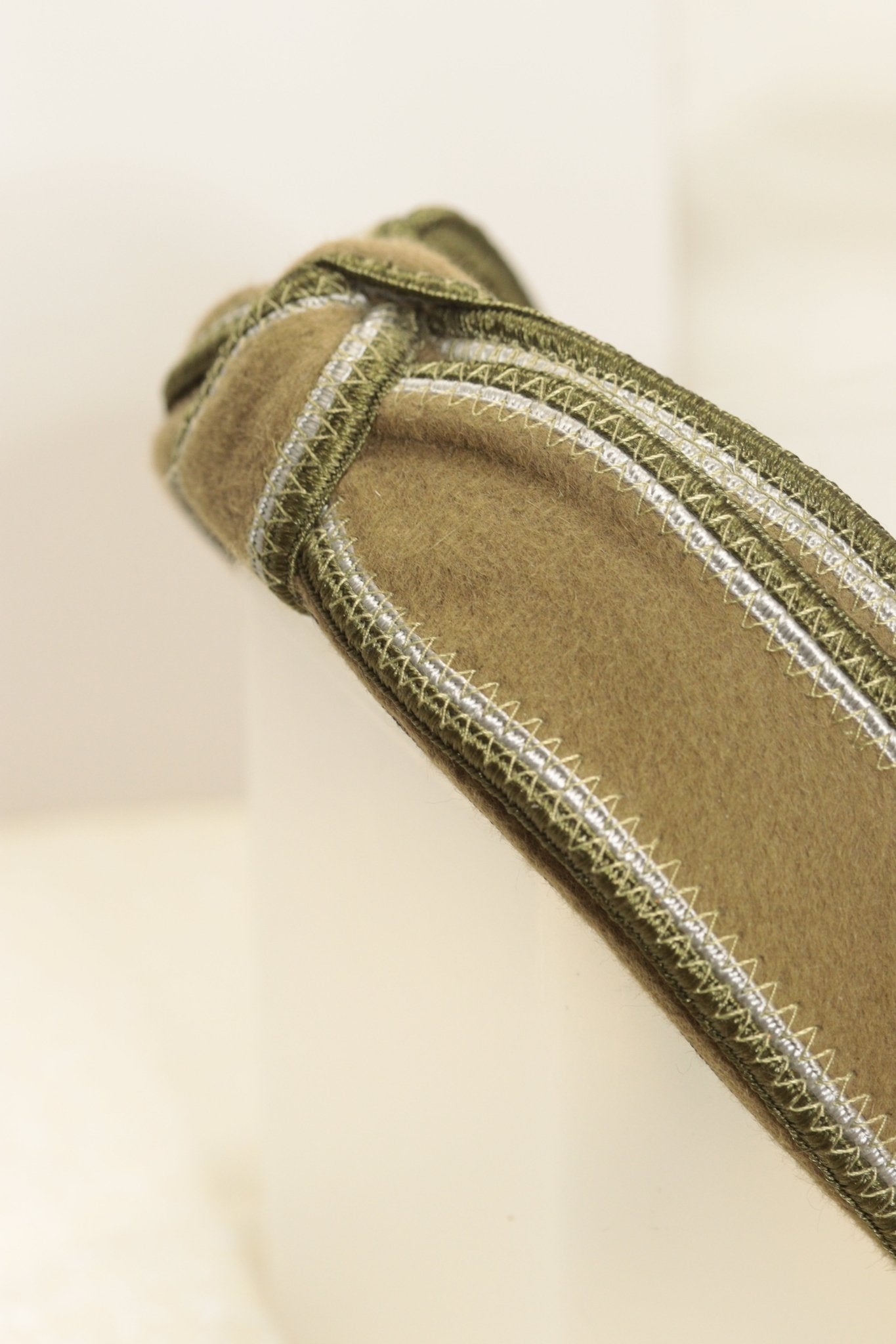Jennifer Ouellette Olive Felt Knot Headband - KingsRoad1990