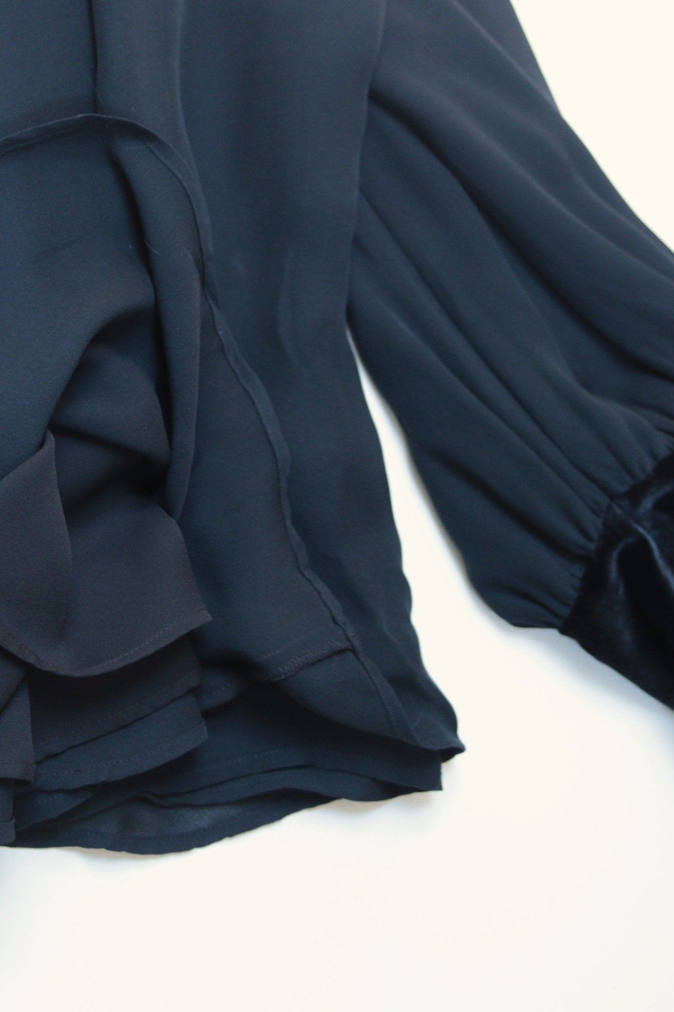 Laura Ashley black full length dress Size 8 - KingsRoad1990