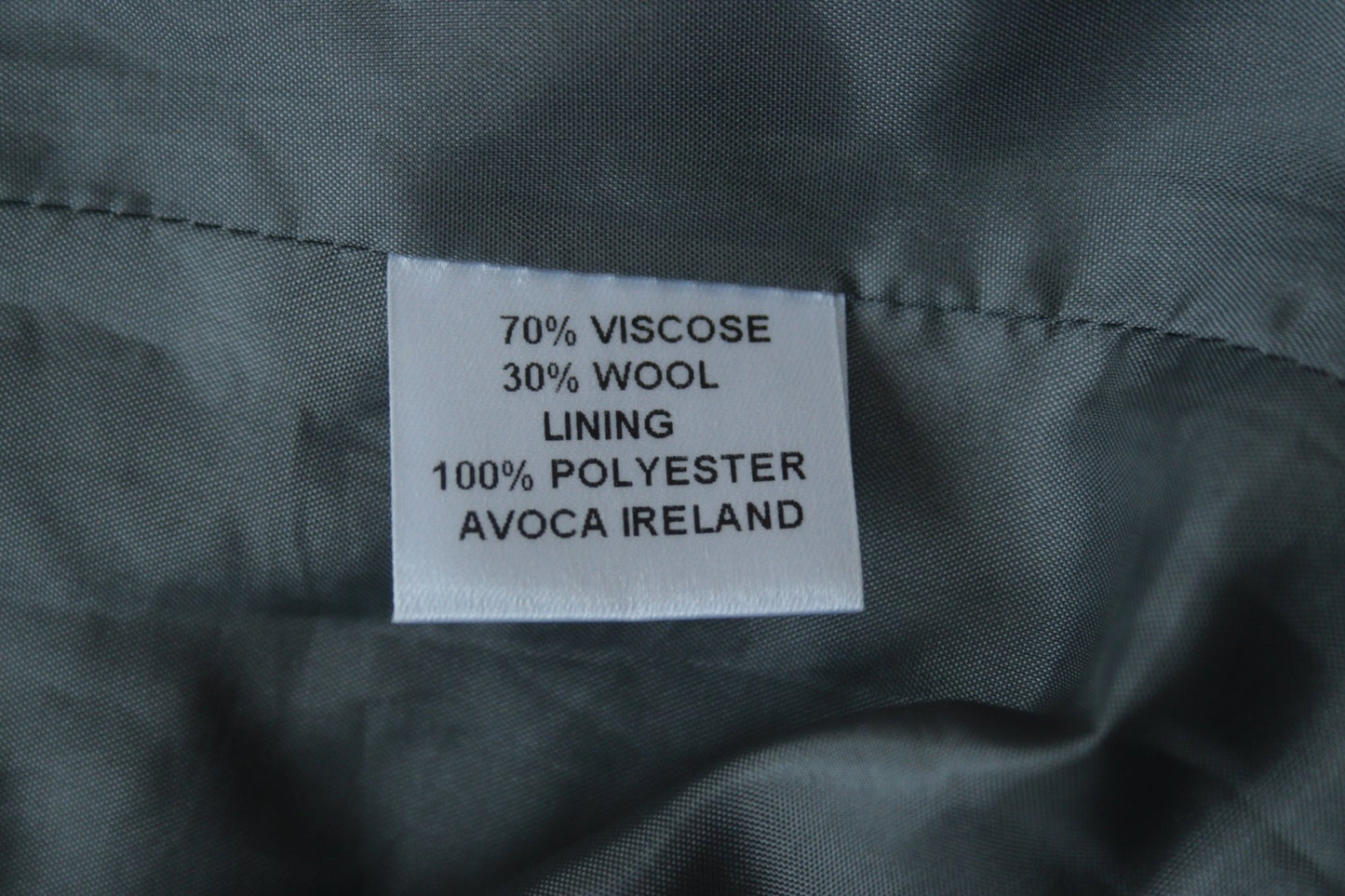 Avoca grey wool - blend long skirt Size UK 12 - KingsRoad1990