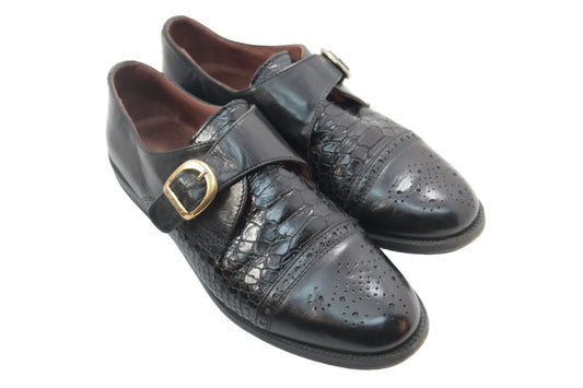 Russell & Bromley black monk strap flats