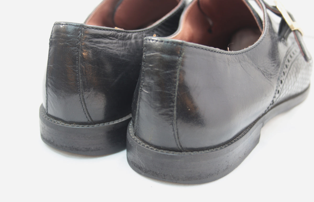 Russell & Bromley black monk strap flats