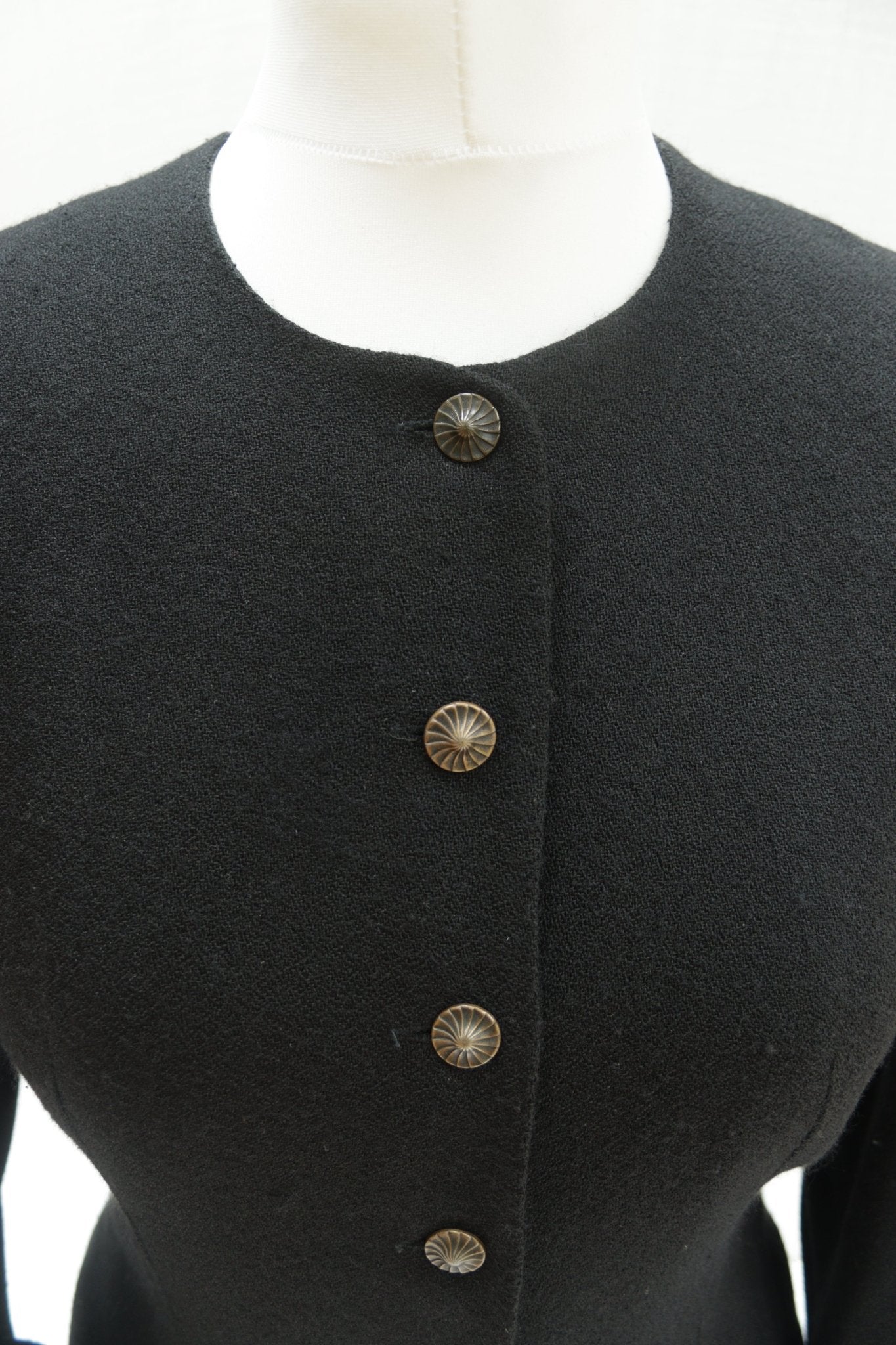 Patsy Seddon black viscose jacket Size 10 - KingsRoad1990
