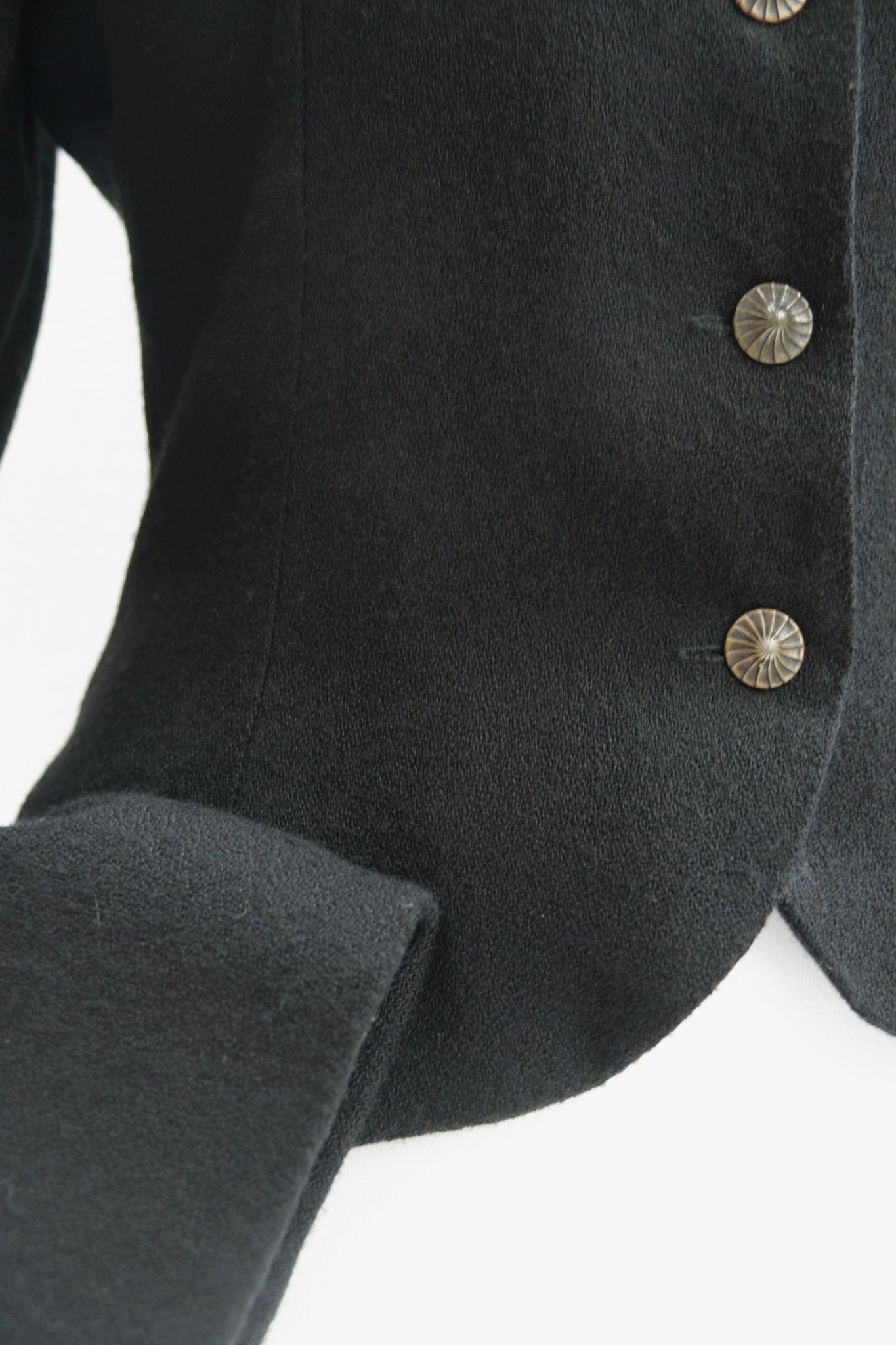 Patsy Seddon black viscose jacket Size 10 - KingsRoad1990
