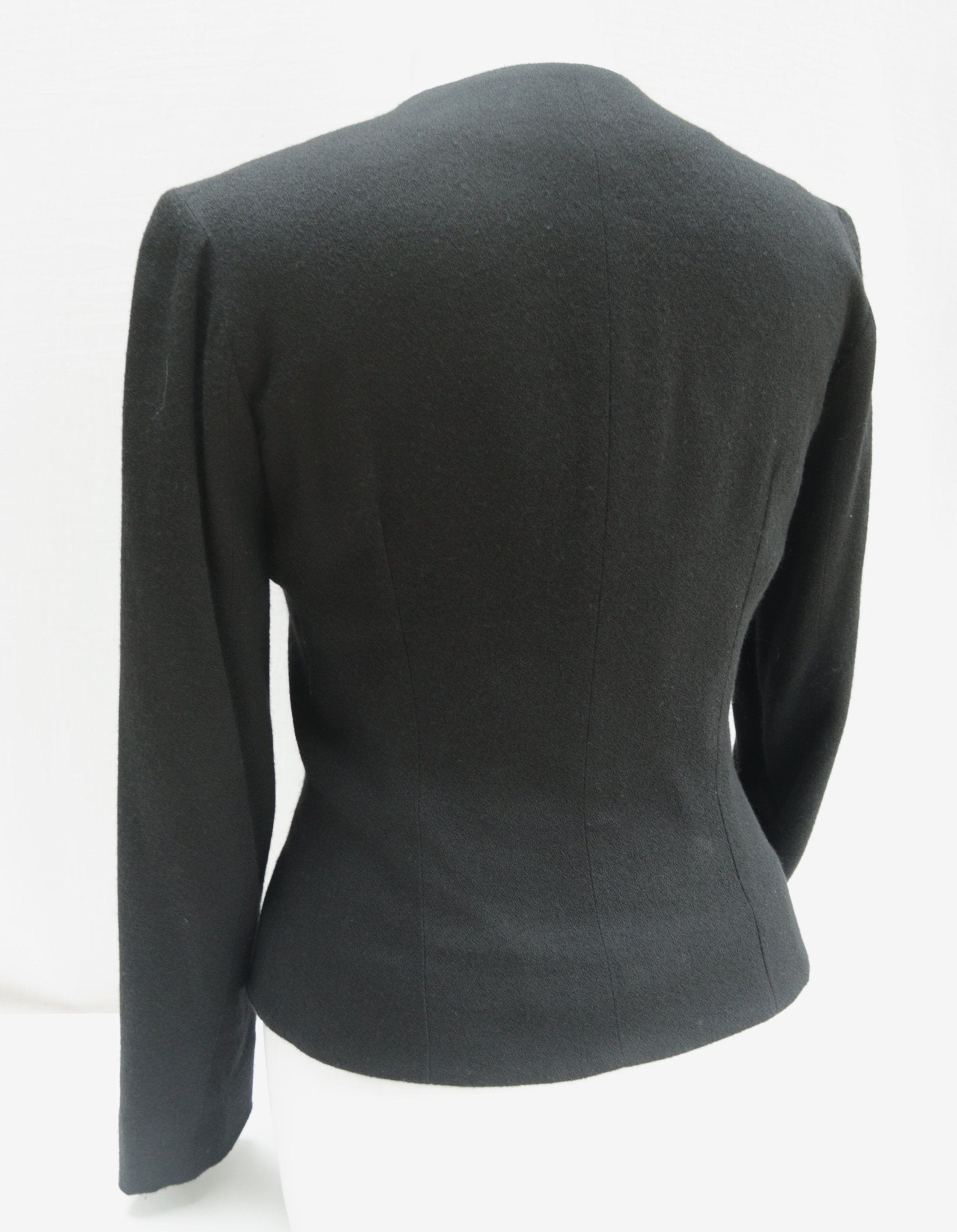 Patsy Seddon black viscose jacket Size 10 - KingsRoad1990