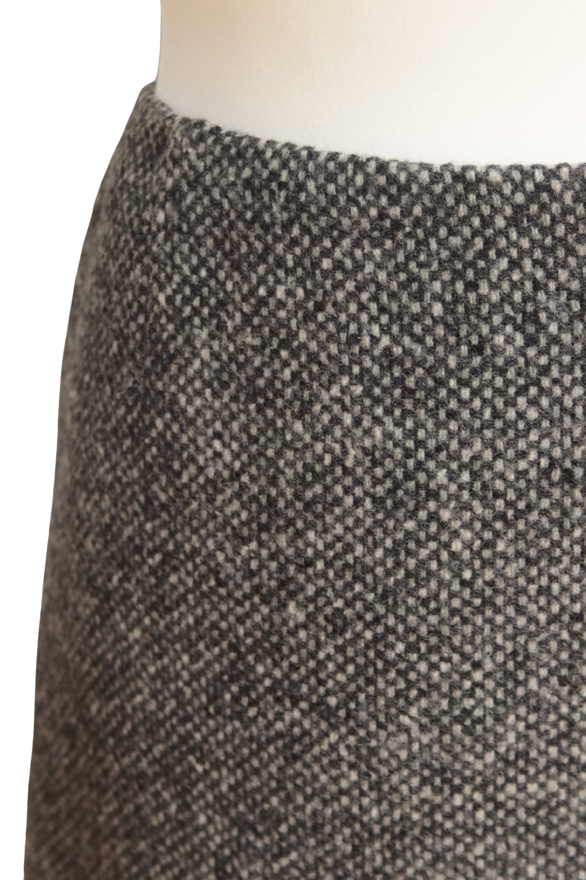 Laura Ashley grey wool A line above knee skirt