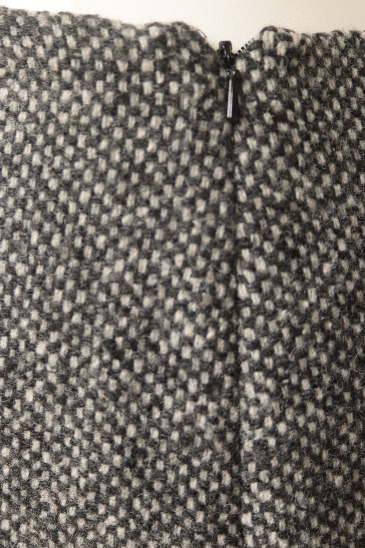 Laura Ashley grey wool A line above knee skirt