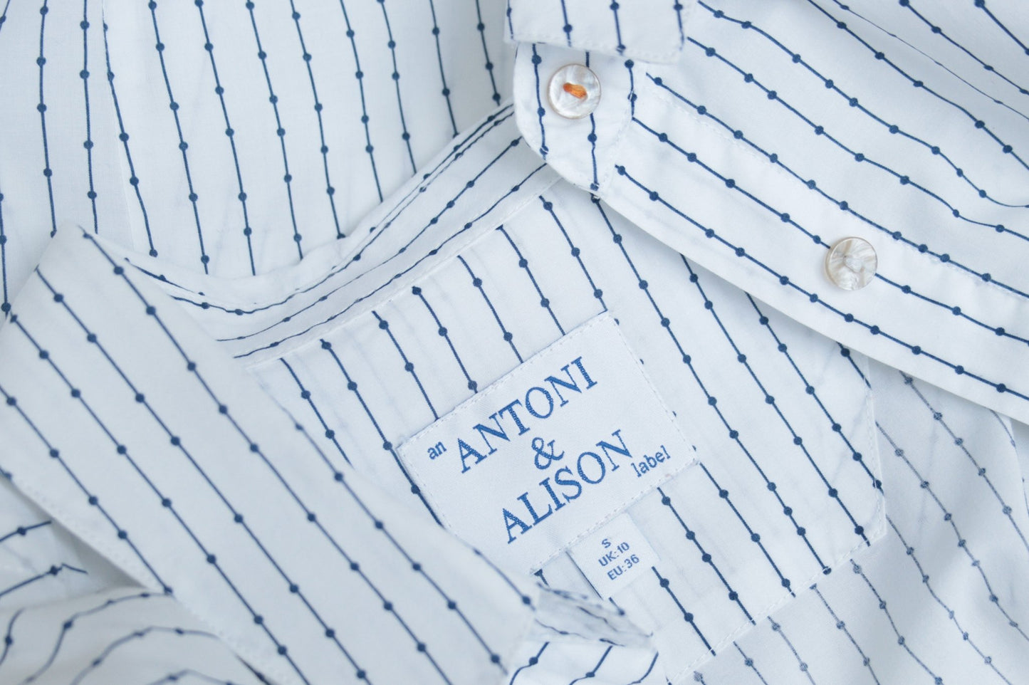 Antoni & Alison dots & dashes shirt Size 10 - KingsRoad1990