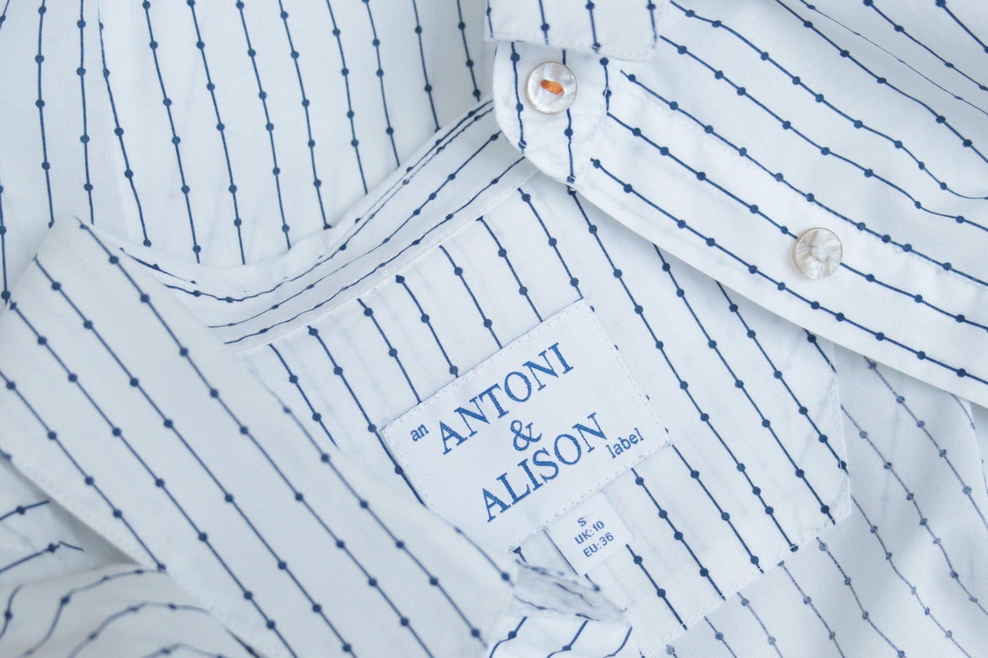 Antoni & Alison dots & dashes shirt Size 10 - KingsRoad1990