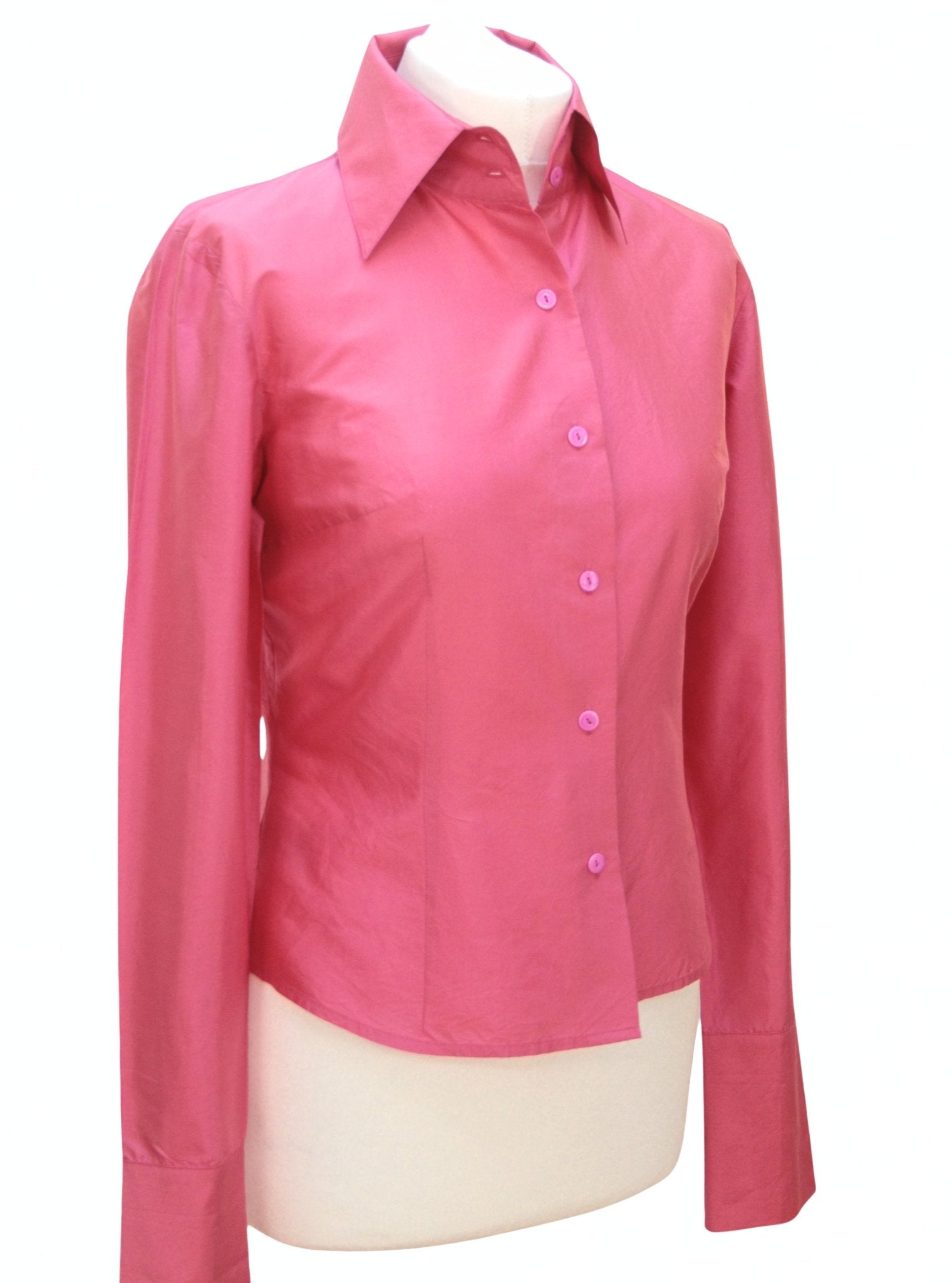 Jesiré vibrant pink silk blouse Size 8 - KingsRoad1990