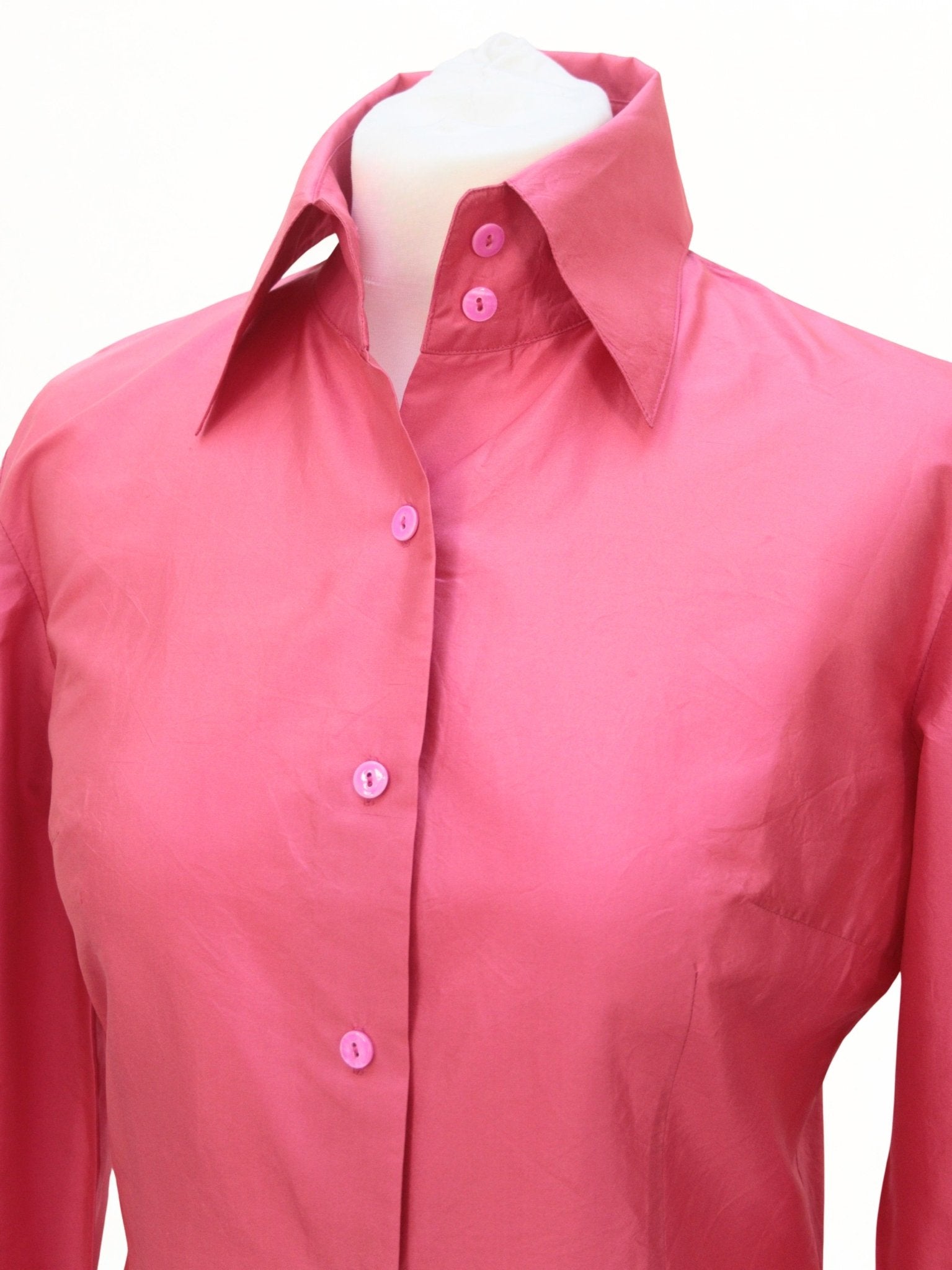 Jesiré vibrant pink silk blouse Size 8 - KingsRoad1990