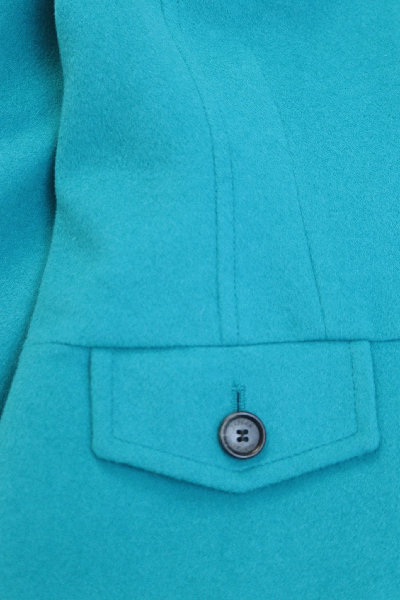Jaeger peacock blue wool jacket Size 12 - 14 - KingsRoad1990