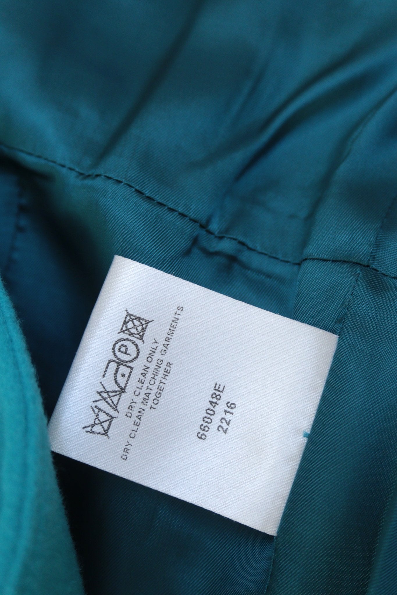 Jaeger peacock blue wool jacket Size 12 - 14 - KingsRoad1990
