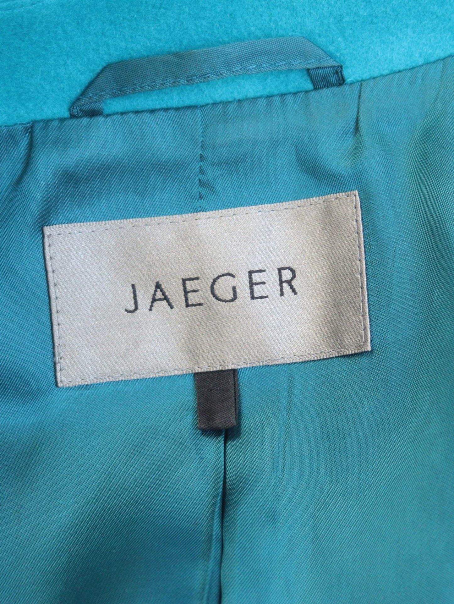 Jaeger peacock blue wool jacket Size 12 - 14 - KingsRoad1990