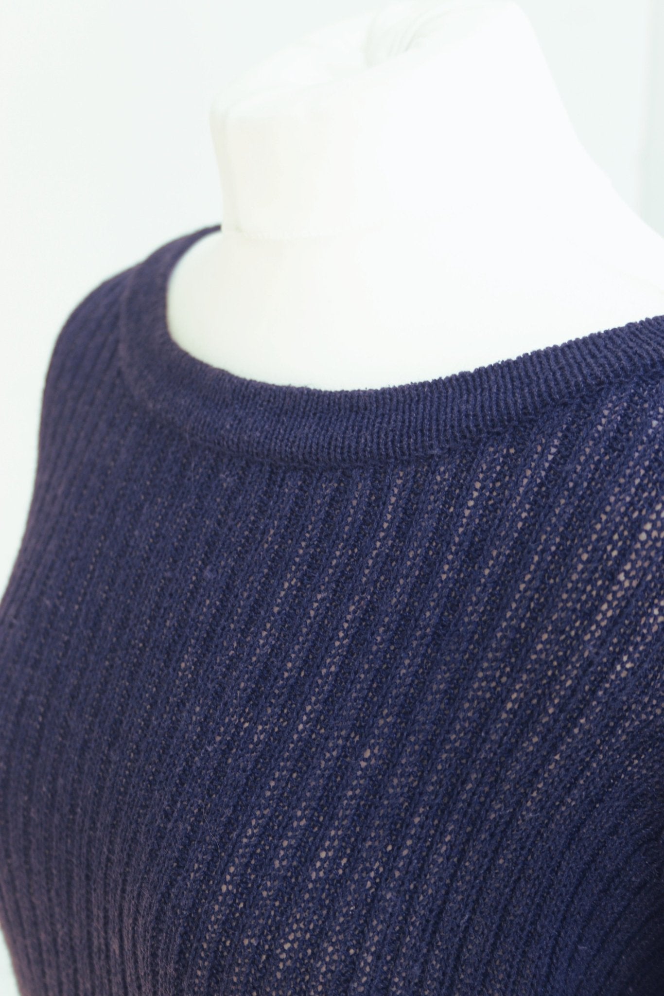 Monsoon dark blue silk blend jumper Size 12 - KingsRoad1990