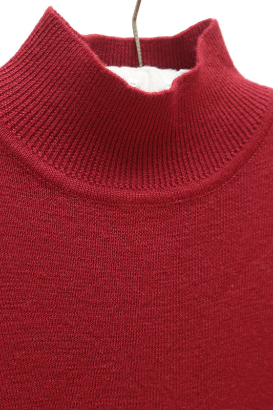 Next deep red 100% merino wool fine knit dress Size 6 - KingsRoad1990