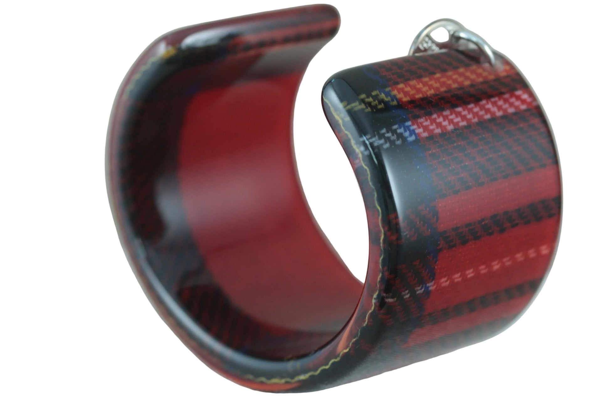 Furla red lucite tartan bangle - KingsRoad1990