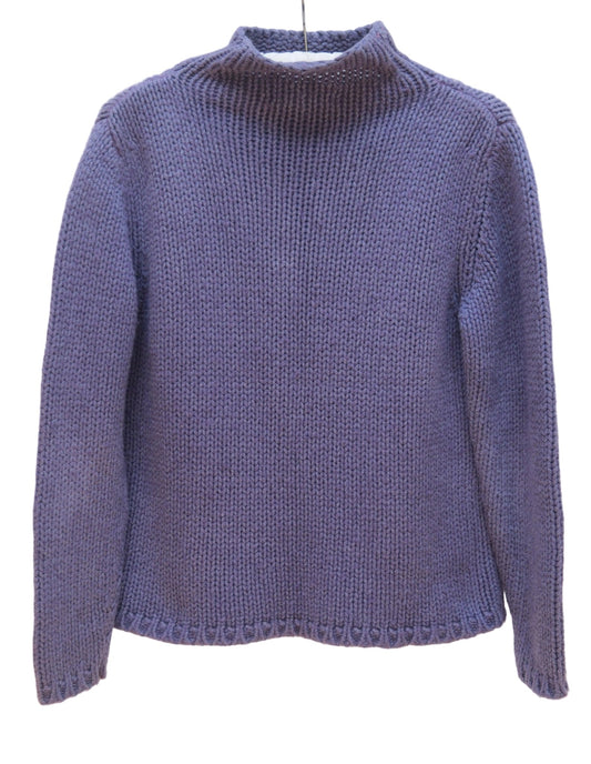 JFW lavender blue silk blend turtleneck jumper Size 12 - KingsRoad1990