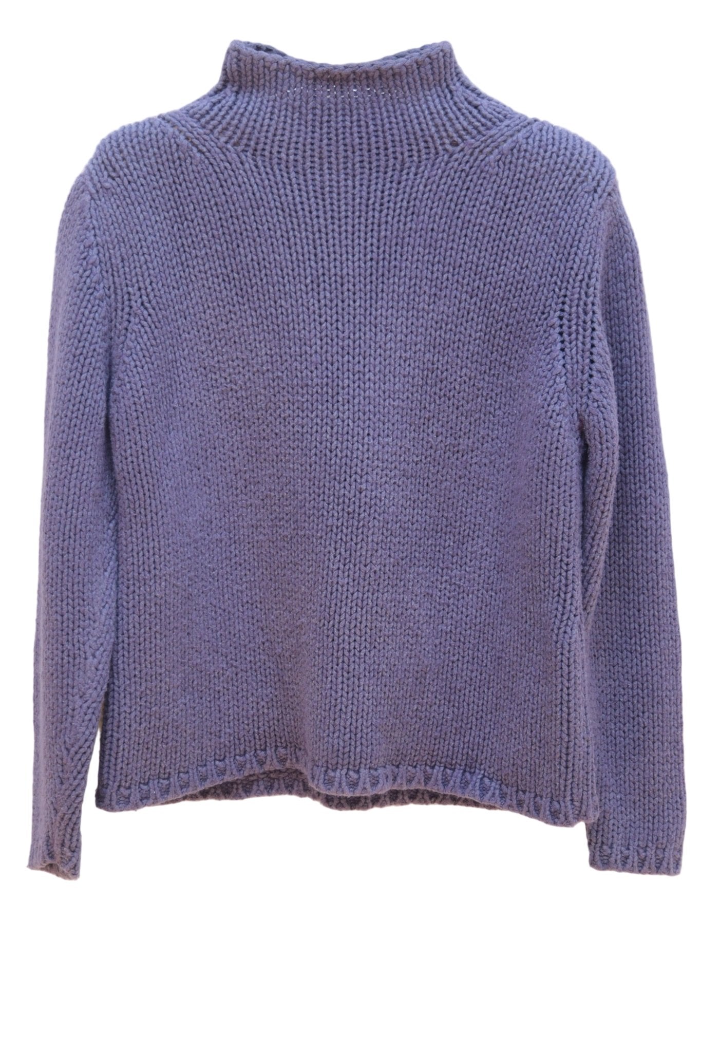 JFW lavender blue silk blend turtleneck jumper Size 12 - KingsRoad1990