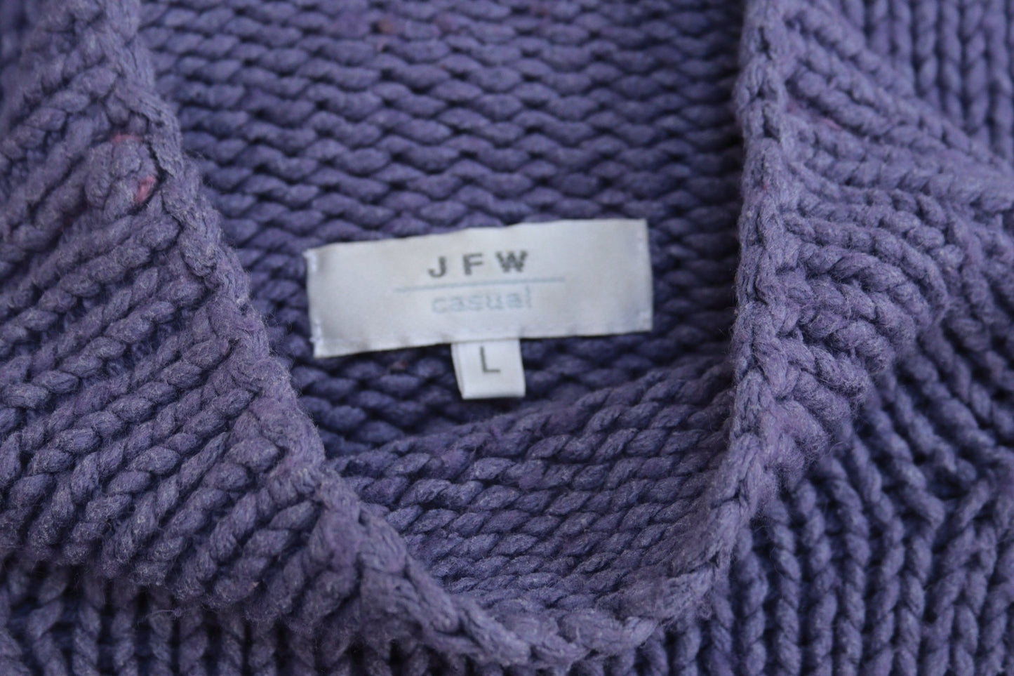 JFW lavender blue silk blend turtleneck jumper Size 12 - KingsRoad1990