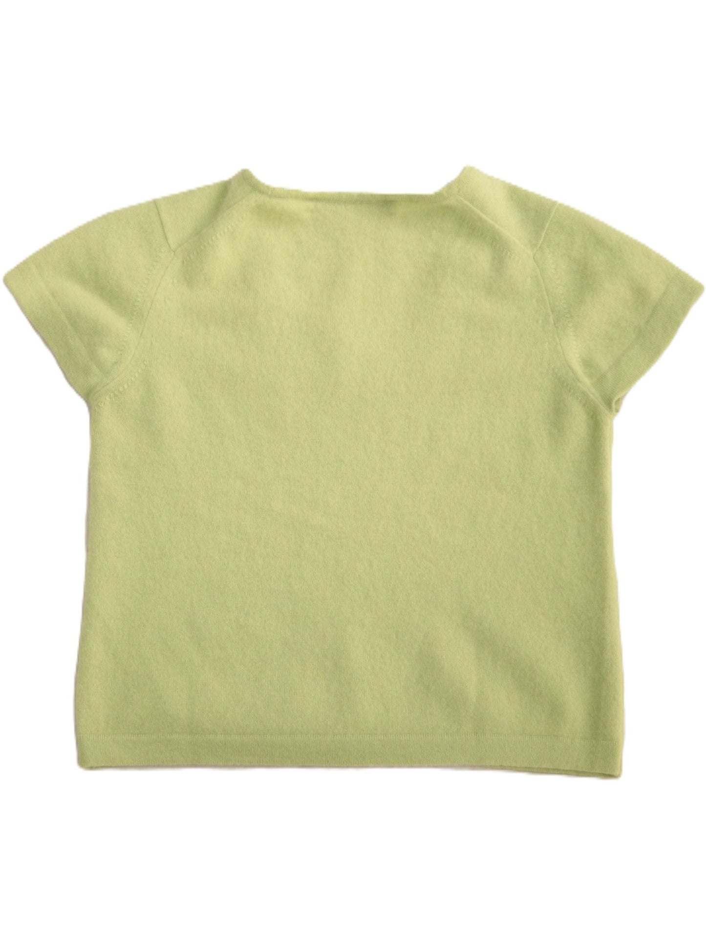 Jonelle pistachio green cashmere short sleeved jumper Size 8 - KingsRoad1990