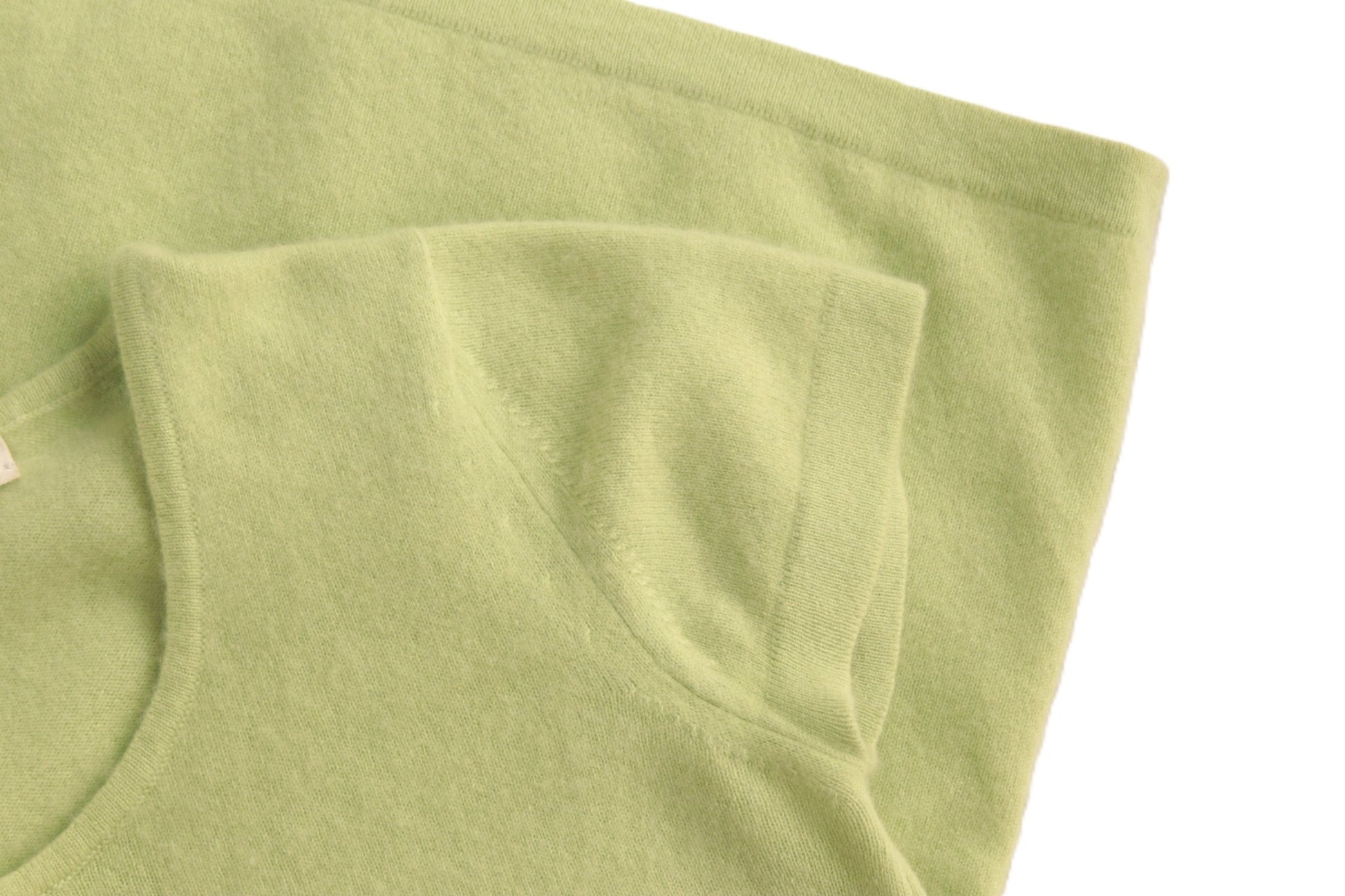 Jonelle pistachio green cashmere short sleeved jumper Size 8 - KingsRoad1990
