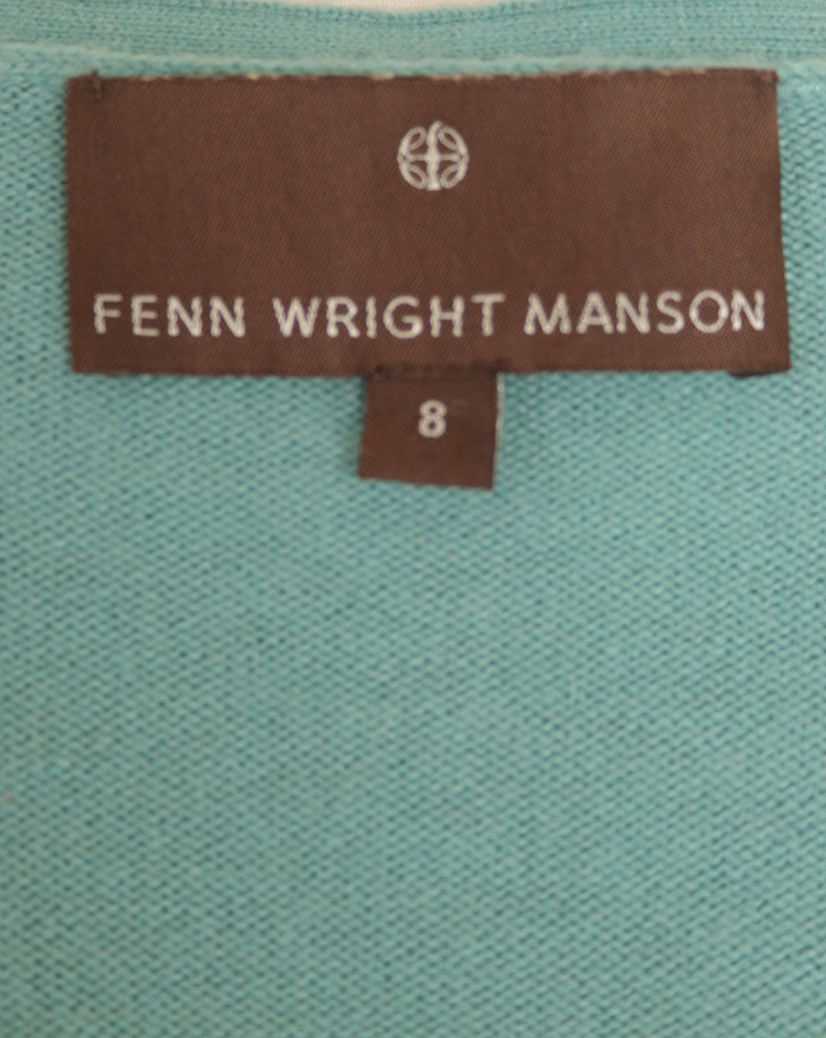 Fenn Wright Manson jade green cotton & cashmere short cardigan Size 8 - KingsRoad1990